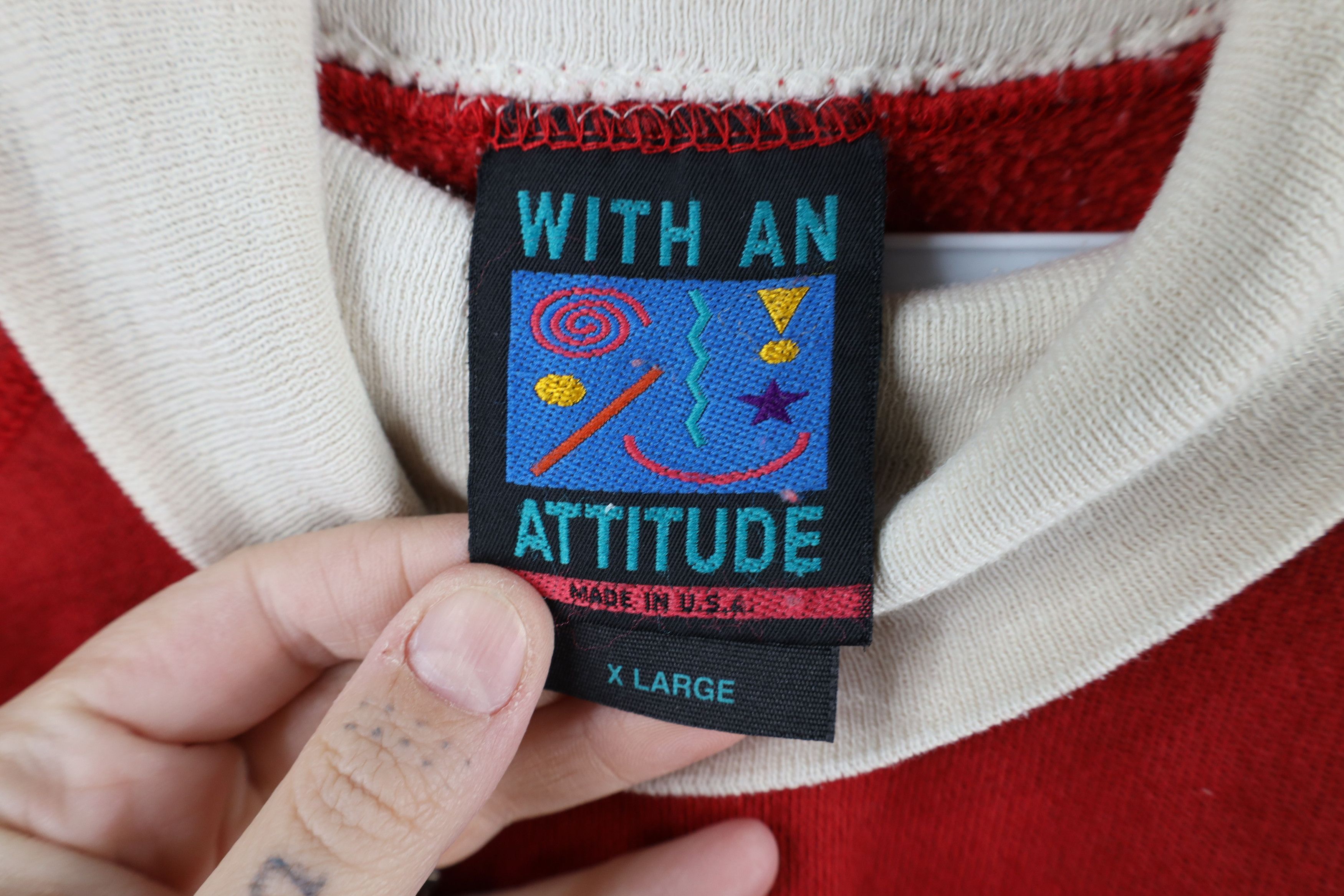 Vintage Vintage 90s Streetwear Farmhouse Turtleneck Sweatshirt USA Size XL / US 12-14 / IT 48-50 - 9 Thumbnail