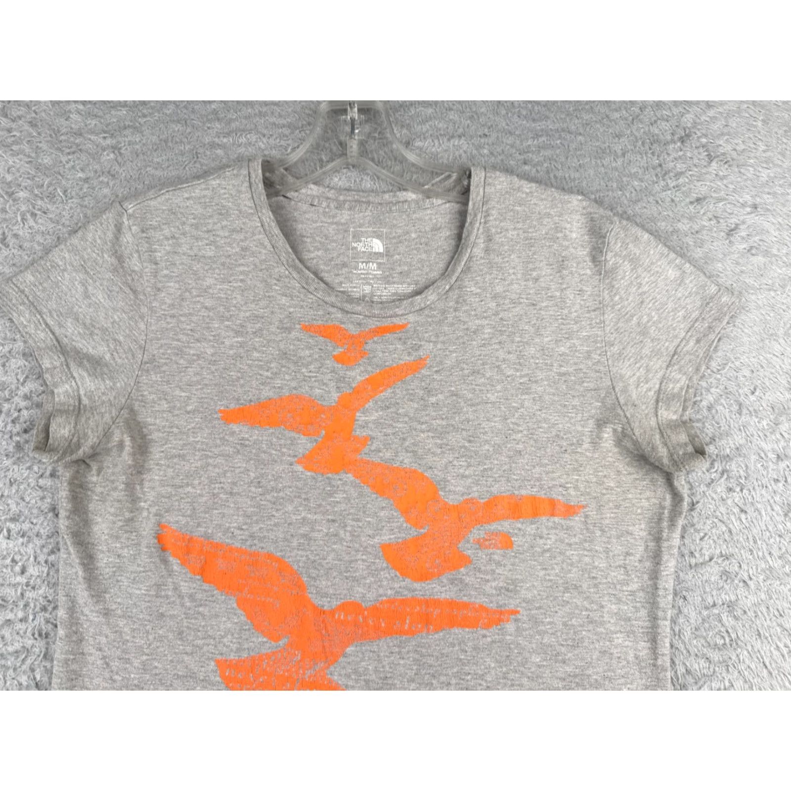 The North Face The North Face Women's Shirt Medium Gray Short Sleeve Crew Neck Cotton Casual T-Shirt Size M / US 6-8 / IT 42-44 - 4 Thumbnail