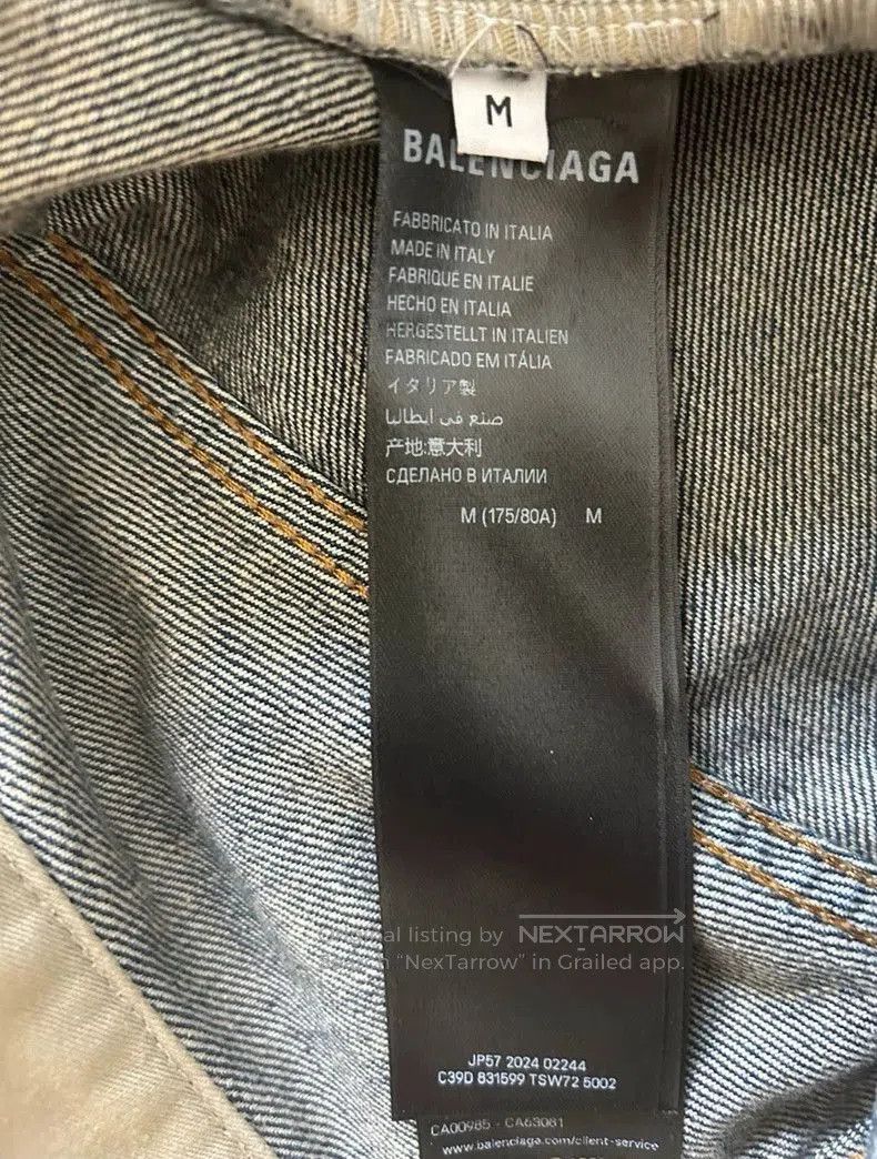 Balenciaga Balenciaga 25 Baggy Embroidered Jeans. Size US 26 / EU 42 - 4 Thumbnail