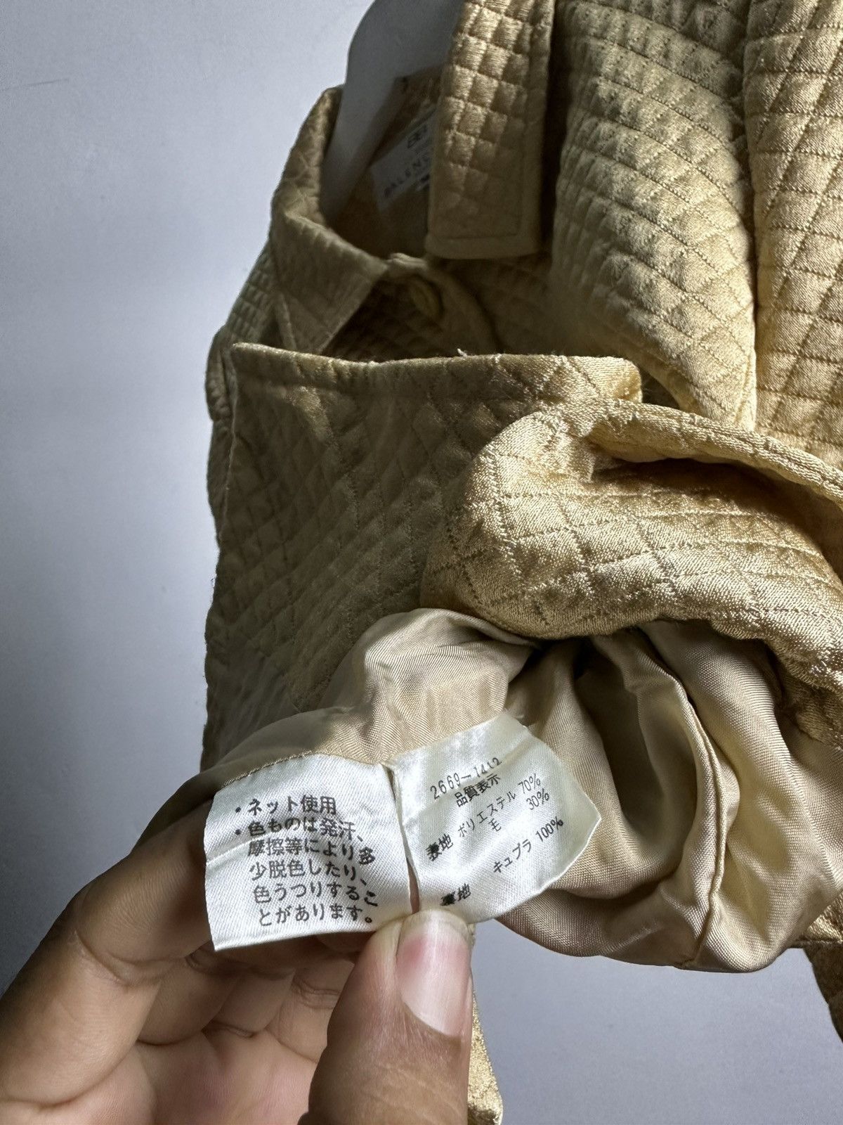 Balenciaga 90’s Balenciaga Quilted Jacket Size S / US 4 / IT 40 - 4 Thumbnail
