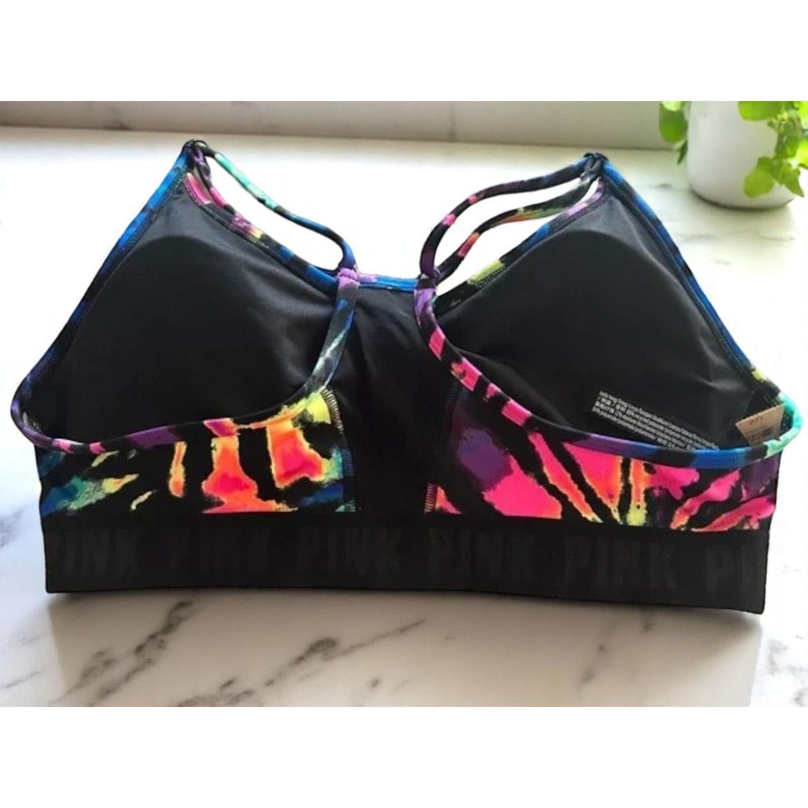 Pink NWT - Pink Victoria's Secret Rainbow Tie Dye Sports S|P Size 27" / US 4 / IT 40 - 3 Thumbnail