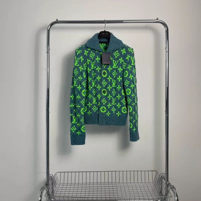 Louis Vuitton Louis Vuitton Fluorescent Green Printed Jacket- DMC Size US M / EU 48-50 / 2 - 1 Thumbnail