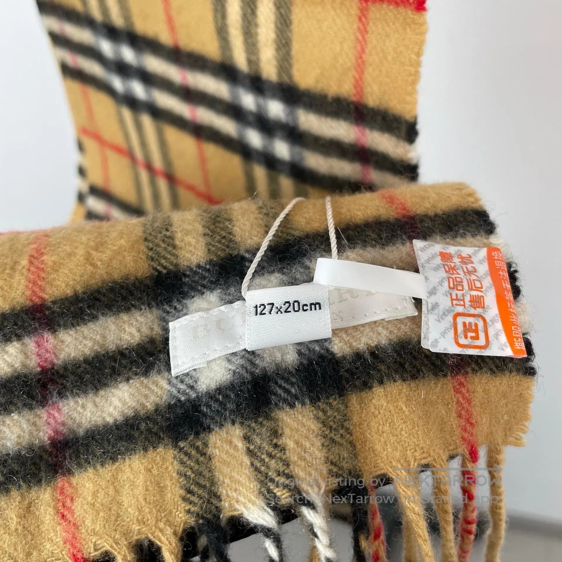 Burberry Burberry Brown Double-sided Classic Plaid Cashmere Scarf| Size ONE SIZE - 9 Thumbnail