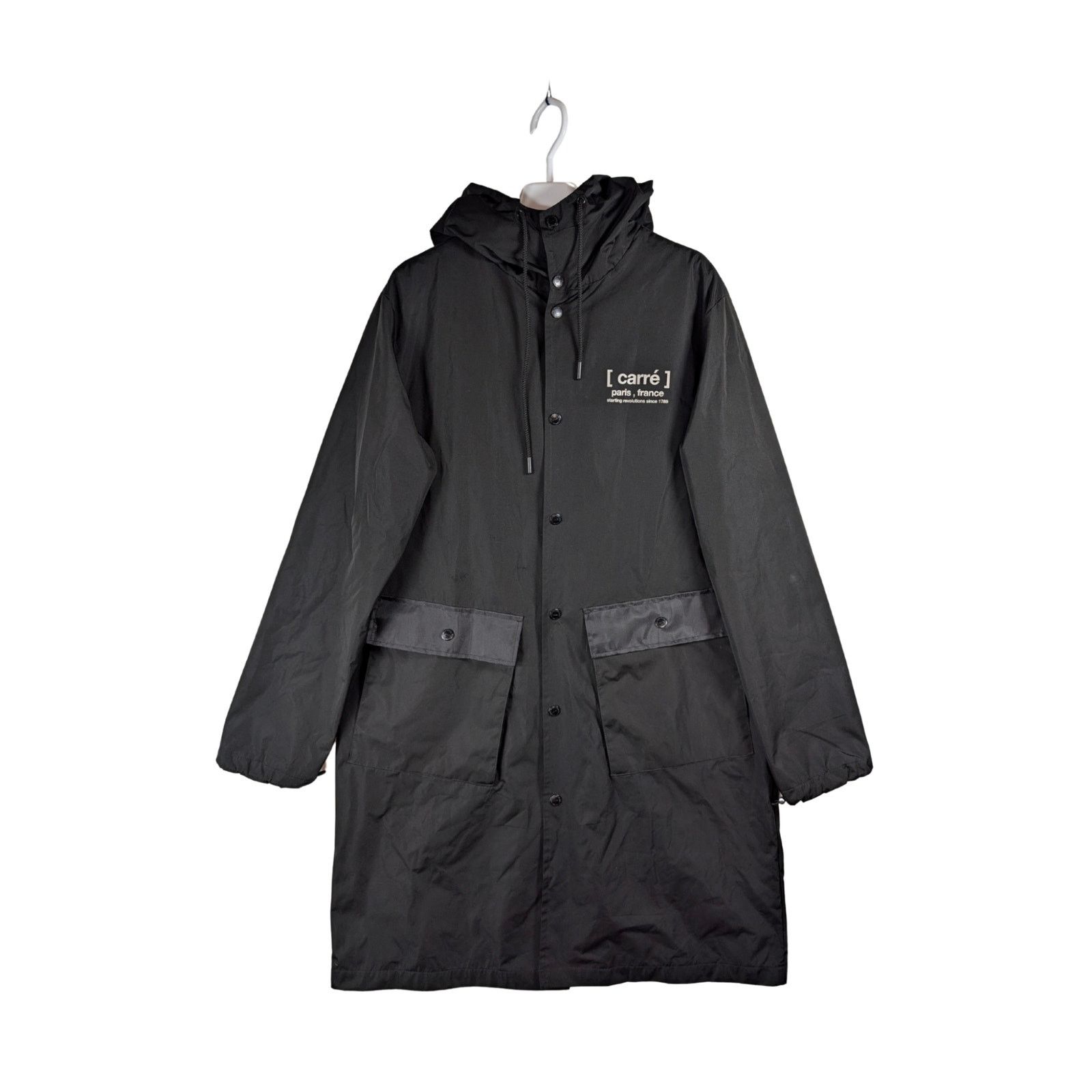 Unknown London Carre Paris Hooded Parka Reflective Long Jacket Men’s Size S Size US S / EU 44-46 / 1 - 2 Thumbnail
