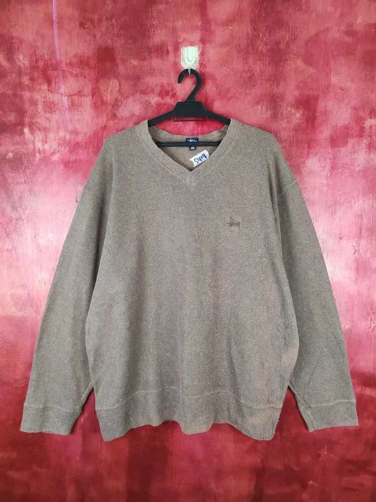 Stussy DL Stussy Brown faded vintage Sweatshirt #5419 Size US XL / EU 56 / 4 - 1 Thumbnail