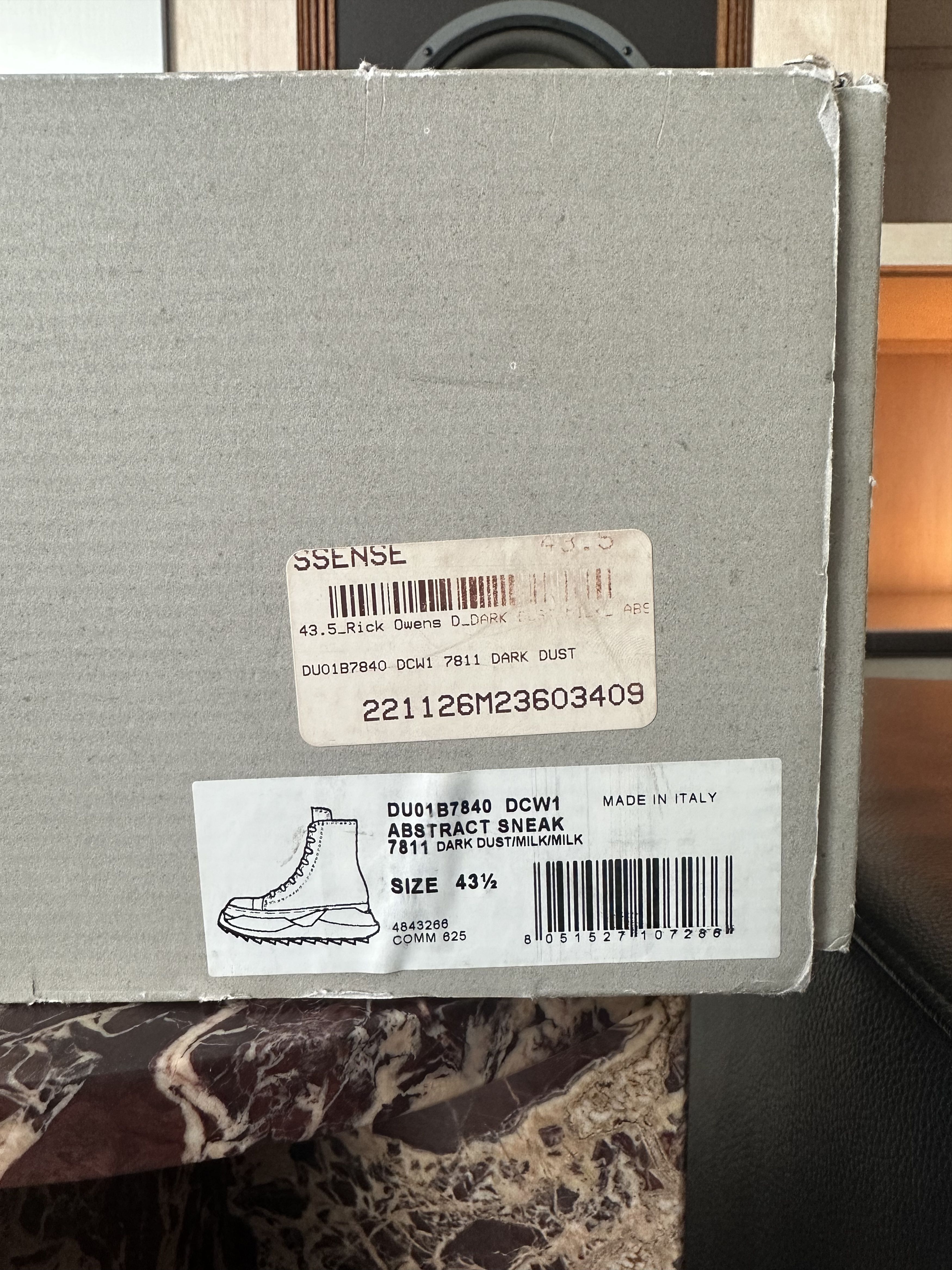 Rick Owens Drkshdw Rick Owens Drkshdw Abstract Jumbo Lace Grey Size 43.5/10.5 Size US 10.5 / EU 43-44 - 8 Thumbnail