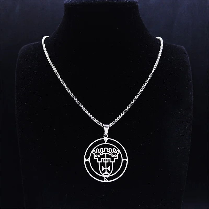Jewelry VINE Demon Seal Statement Pendant Charms Necklace Emblem Size ONE SIZE - 4 Thumbnail