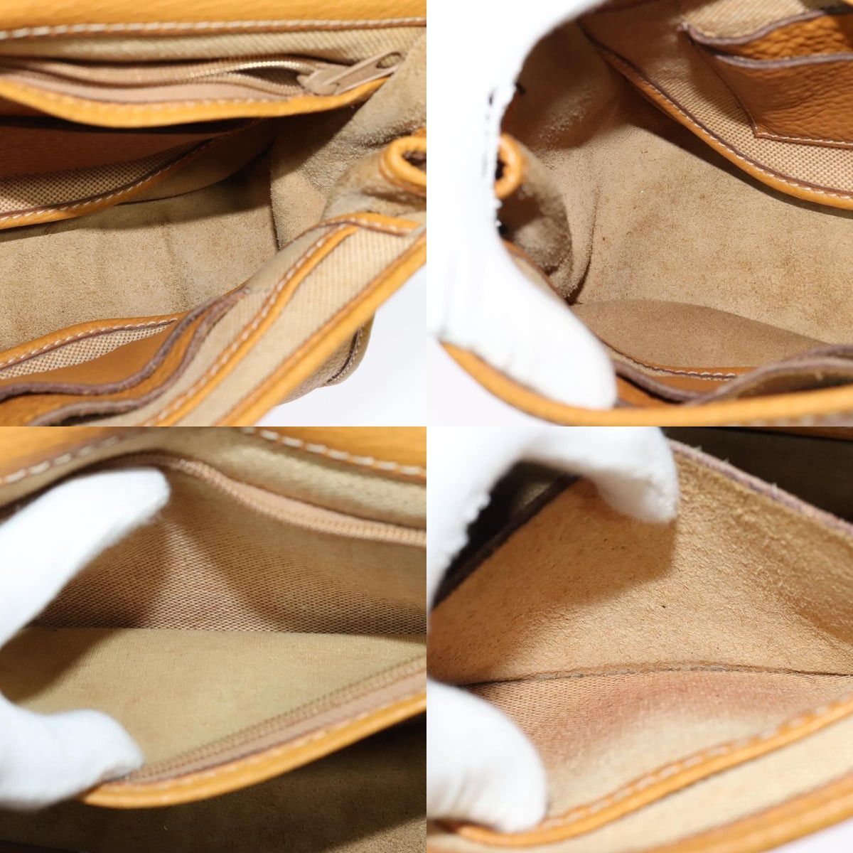 Celine CELINE Hand Bag Leather Yellow Size ONE SIZE - 12 Thumbnail