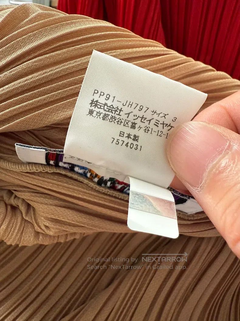 Issey Miyake Issey Miyake Beige Pleated Dress Size L / US 10 / IT 46 - 4 Thumbnail