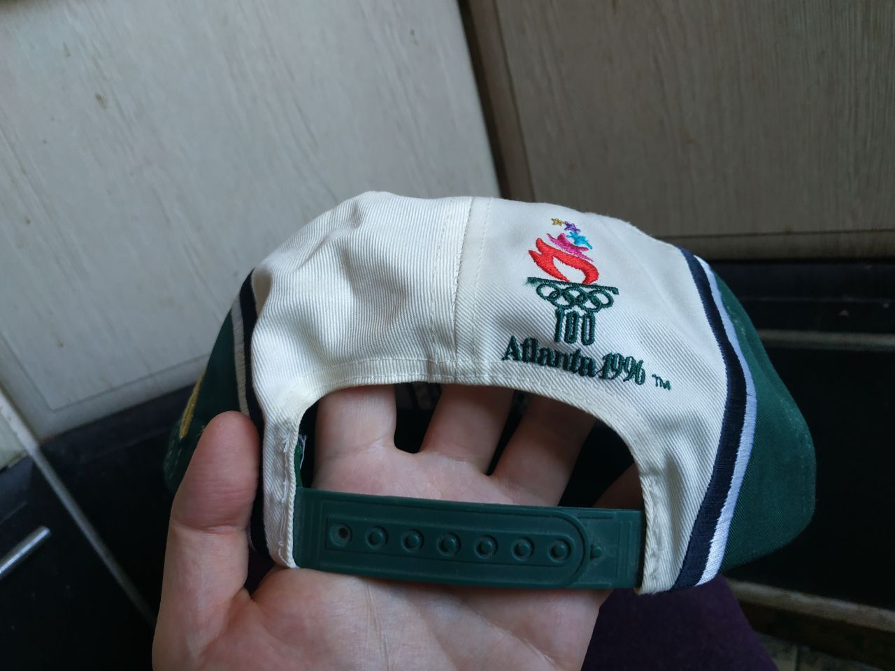 USA Olympics Vintage 1996 Atlanta Olympics Hat Eastport SnapbackPanasonic Size ONE SIZE - 5 Thumbnail