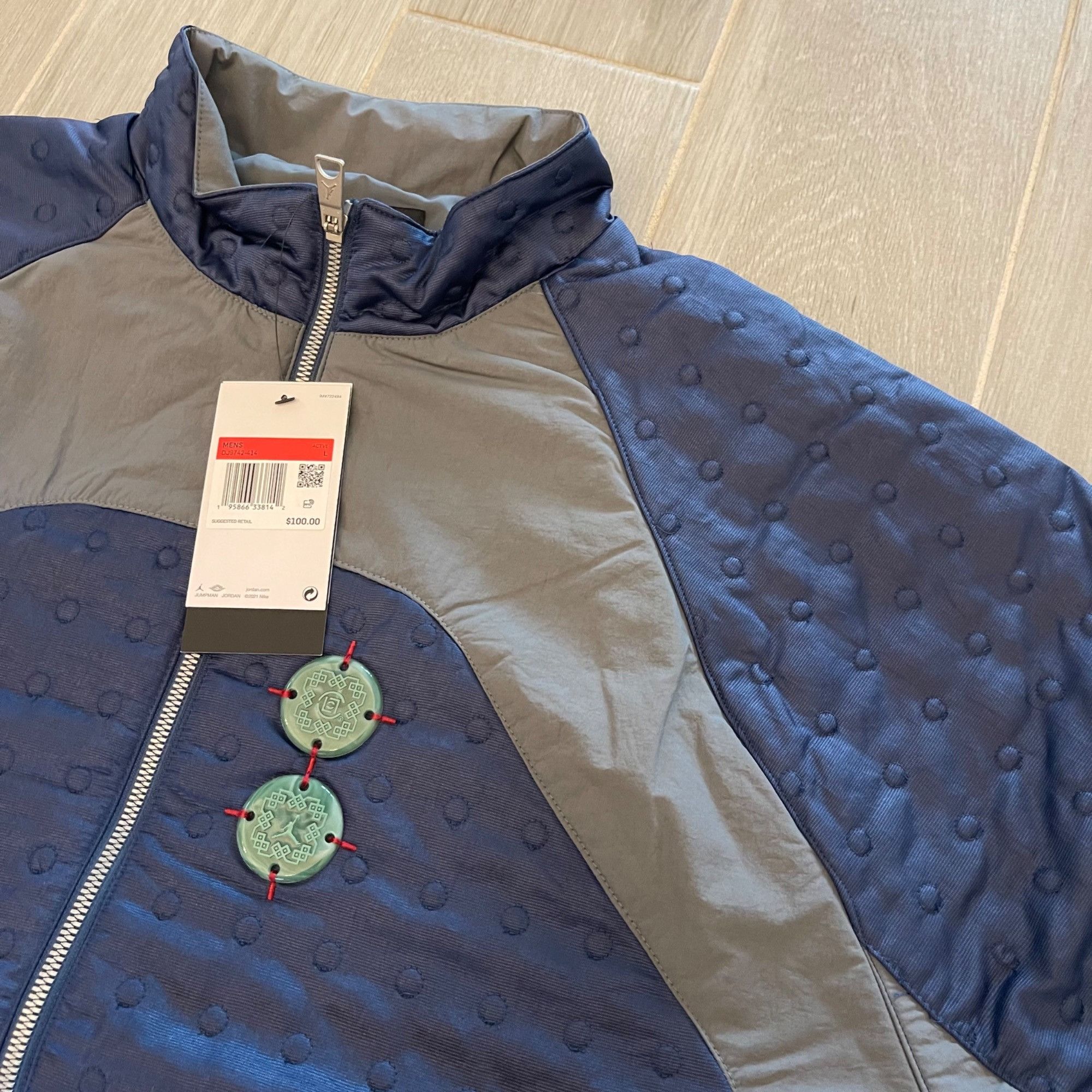 Jordan Brand NWT JORDAN NIKE AIR x CLOT WOVEN JACKET SZ LARGE Size US L / EU 52-54 / 3 - 6 Thumbnail