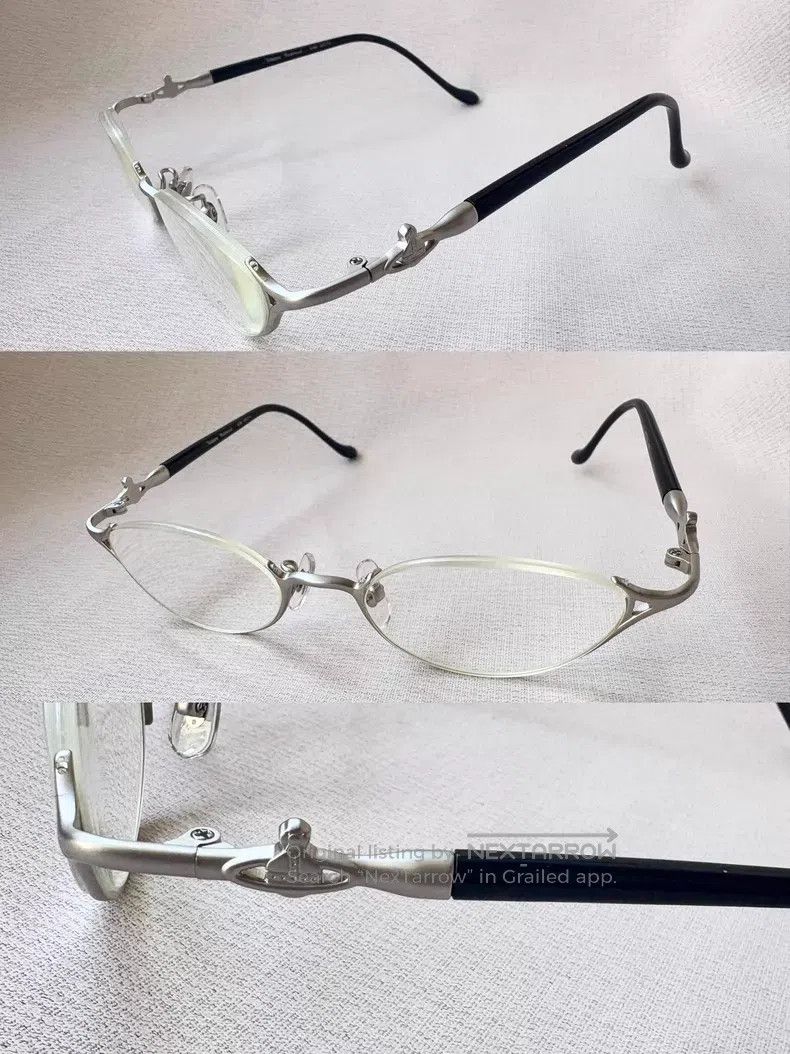 Vivienne Westwood Vivienne Westwood Silver Saturn half-frame glasses Size ONE SIZE - 1 Thumbnail