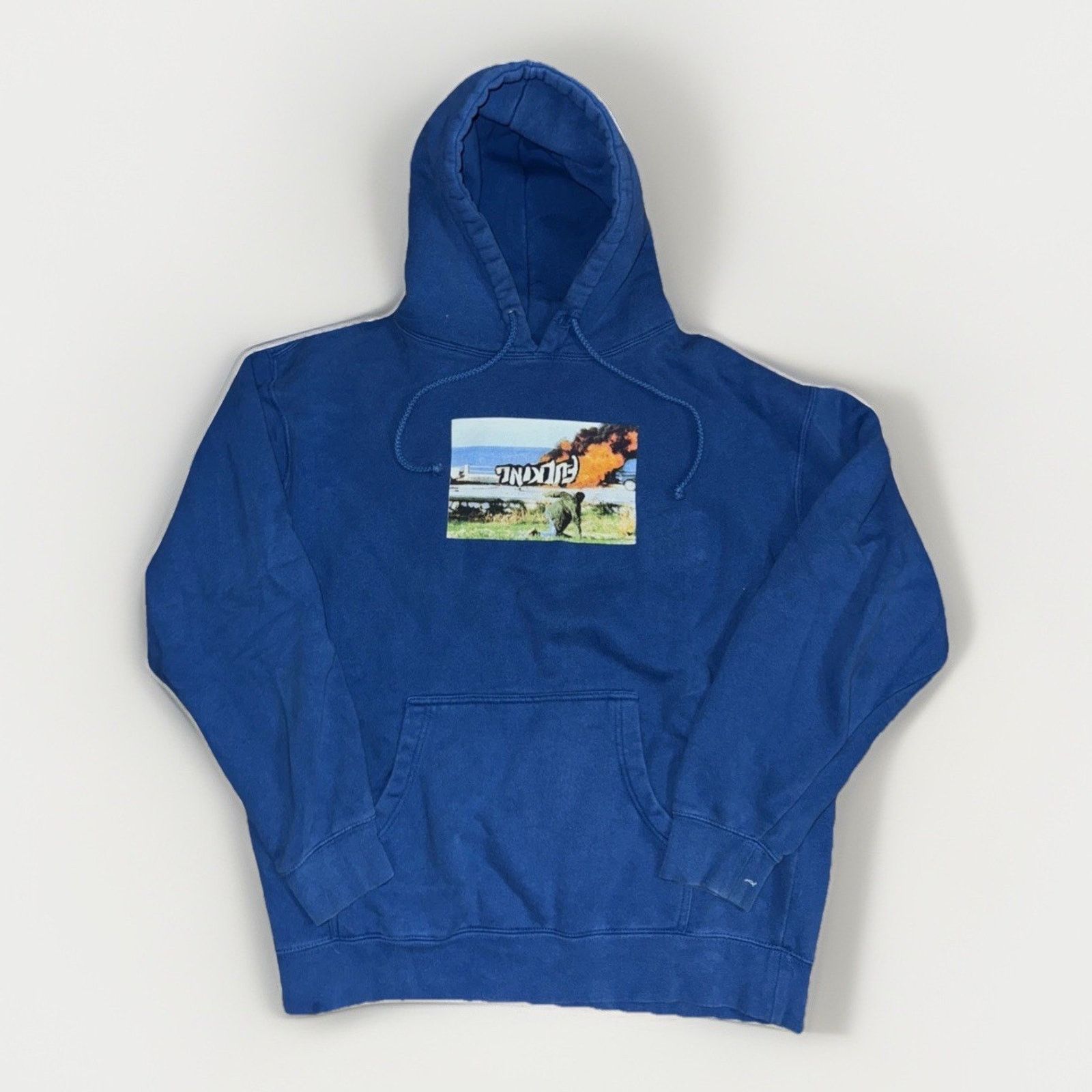 Fucking Awesome × Vintage FuckingAwesome Blue Graphic Hoodie L 24x26 Streetwear Size US L / EU 52-54 / 3 - 1 Thumbnail