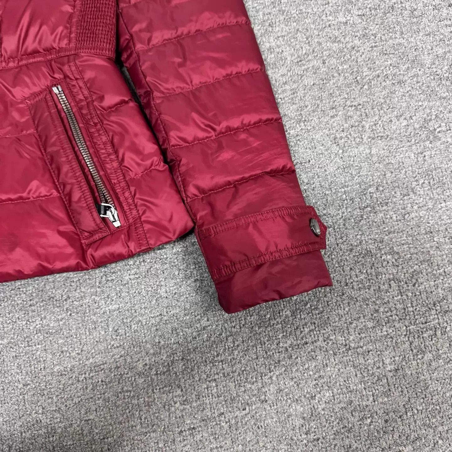 Burberry Burberry Wine Red waist-stand-collar down jacket S 99new Size S / US 4 / IT 40 - 3 Thumbnail