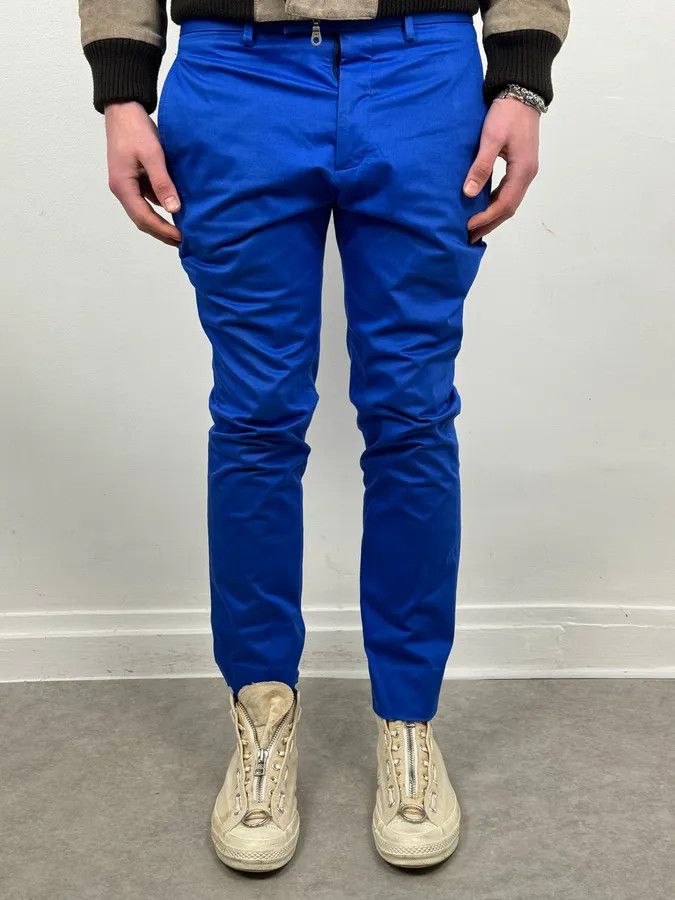 Dior Dior Homme Blue Classy Tailored Pants by Kris Van Assche Size US 30 / EU 46 - 2 Thumbnail