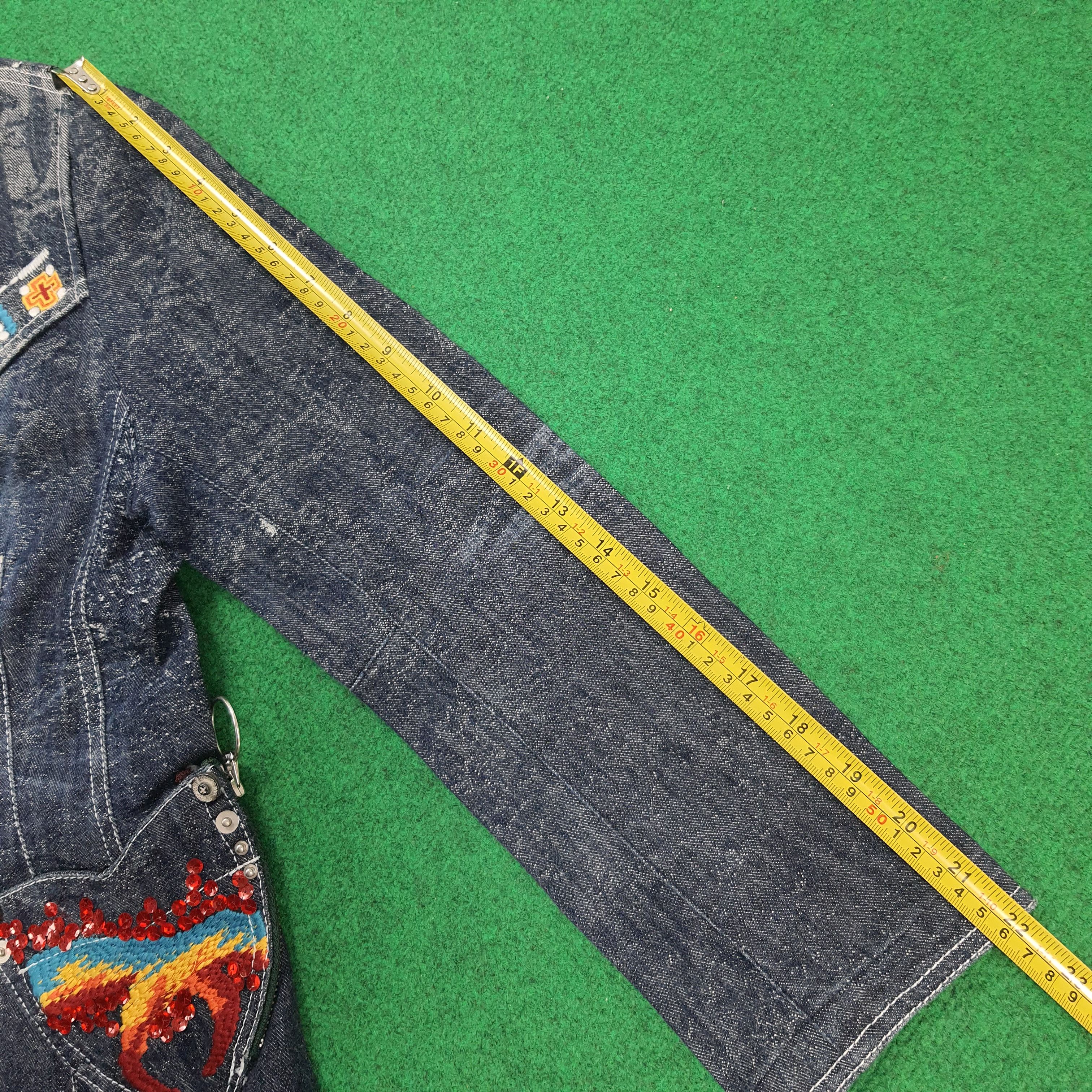 Japanese Brand Vintage Japan GKITALIYA Denim Jacket Boho C296N9 Size XS / US 0-2 / IT 36-38 - 14 Thumbnail