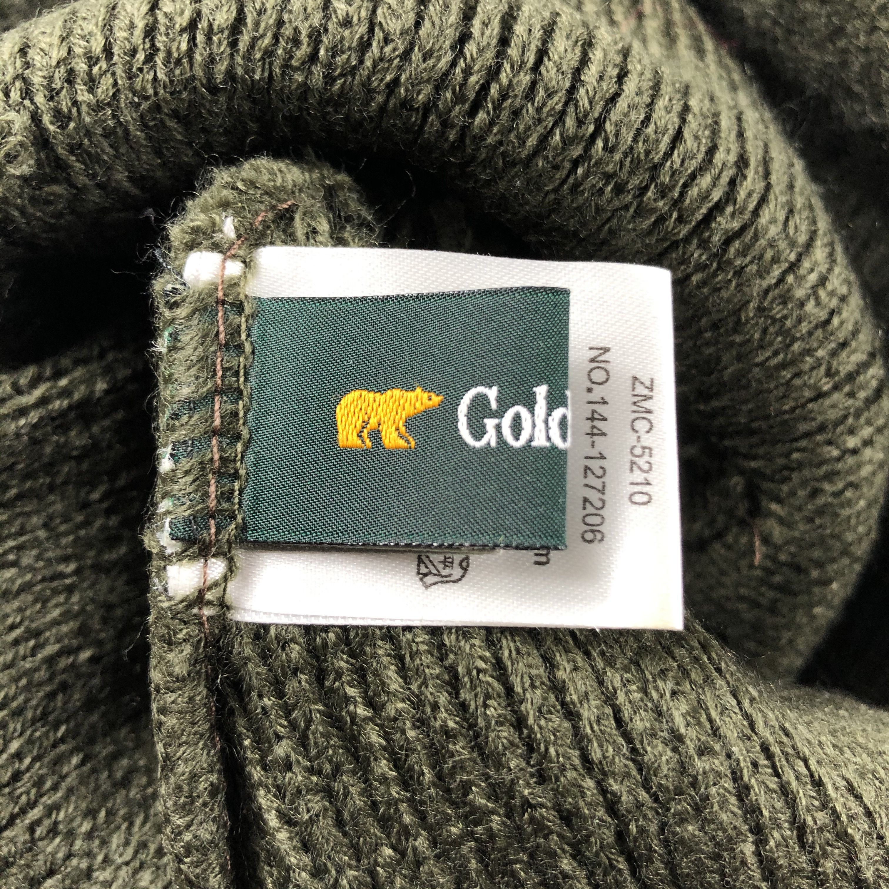 Golden Bear × Vintage Golden Bear Beanie Snow Hat Snow Cap -D763 Size ONE SIZE - 5 Thumbnail