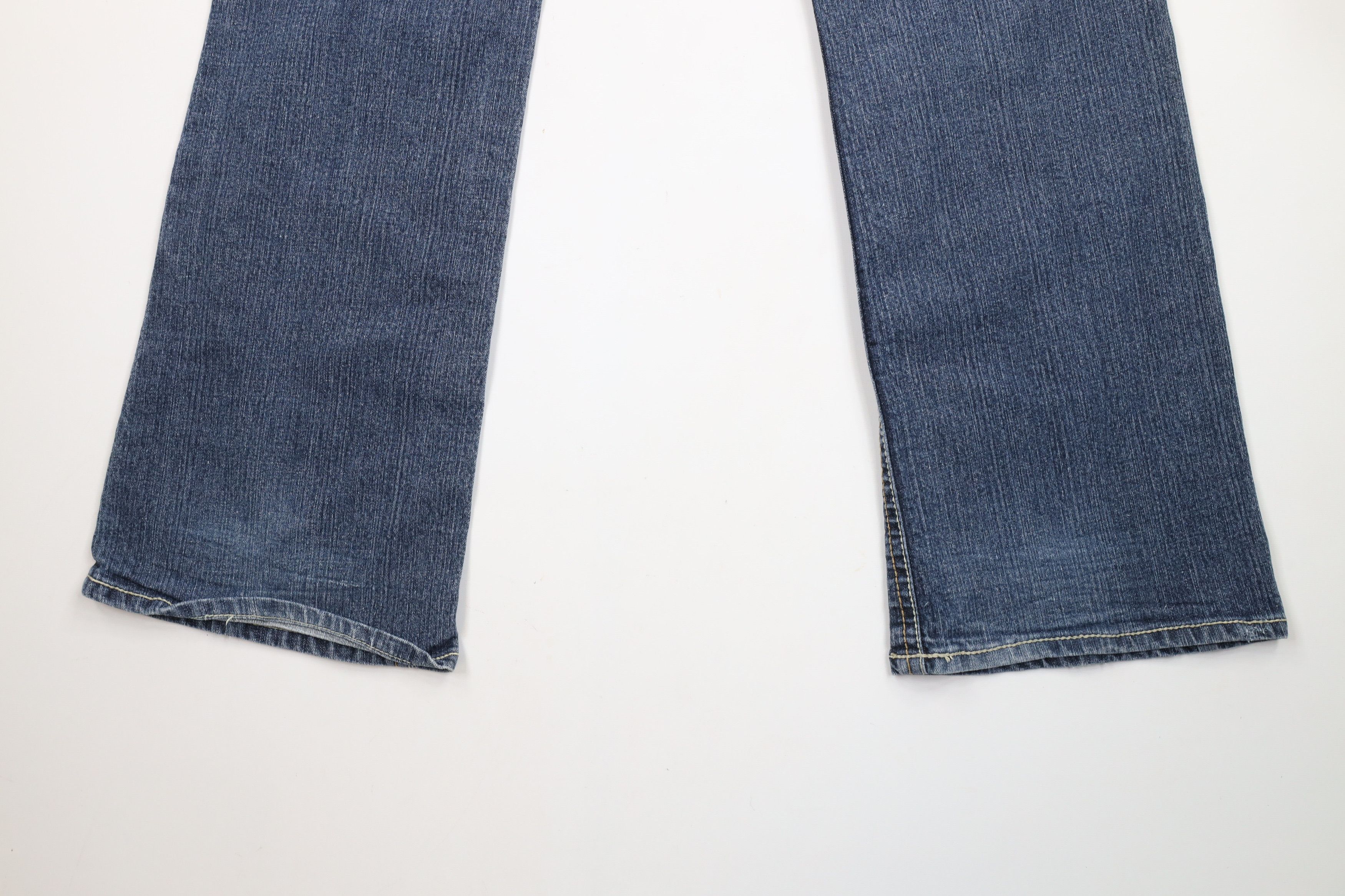 Vintage Vintage Y2K Streetwear Thick Stitch Flared Denim Jeans Size 40" / US 18 - 14 Thumbnail