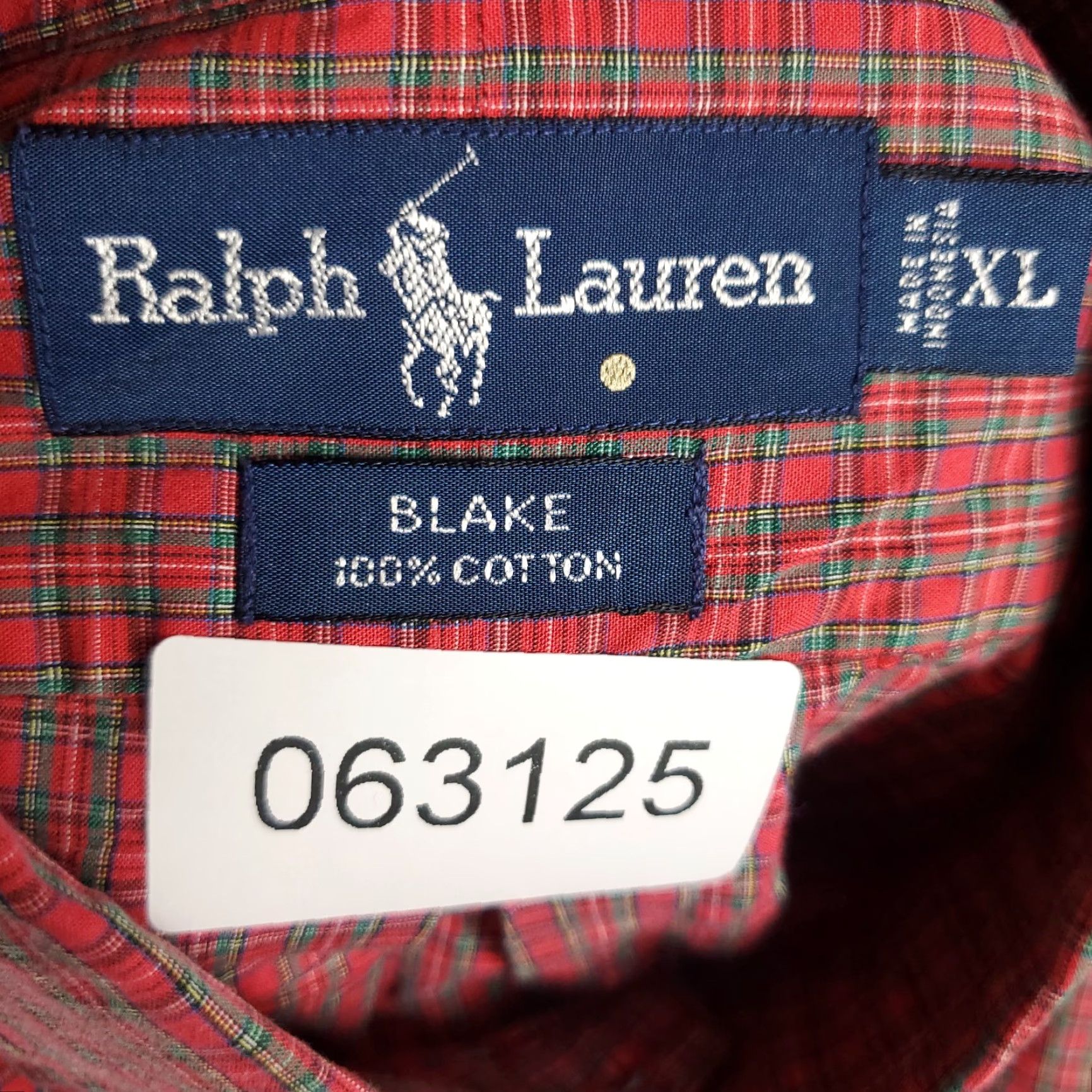 Ralph Lauren Ralph Lauren Shirt Mens XL Red Plaid Button-Up Long Sleeve Classic Preppy American Made in USA Mens XL Red Plaid Shirt Size US XL / EU 56 / 4 - 8 Thumbnail
