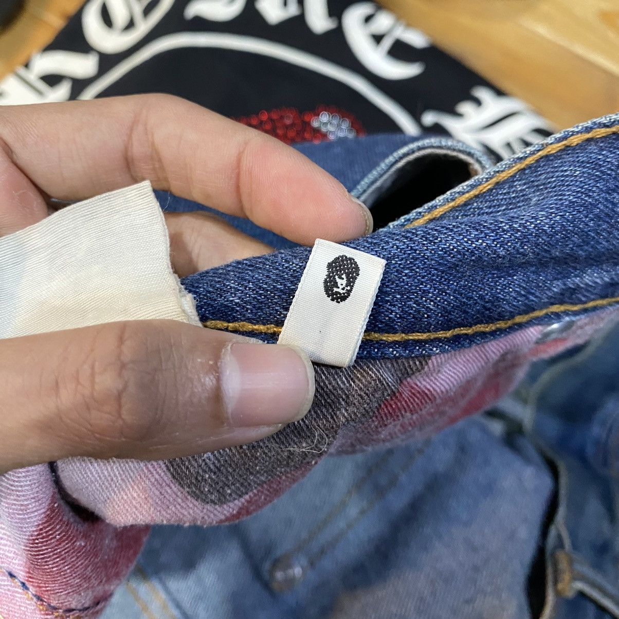 Bape Bape Script Patches Bape Head Denim Jeans Size US 39 - 21 Thumbnail