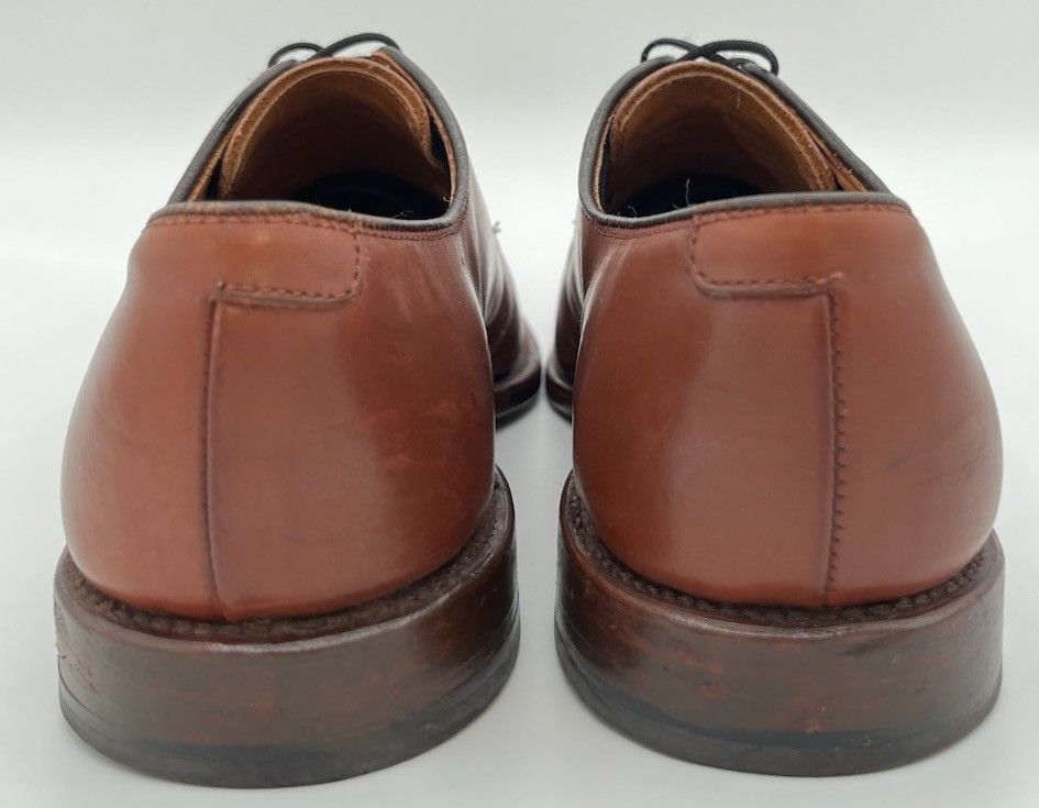 Allen Edmonds Mens Allen Edmonds DELRAY Split-toe Derby Brown Leather 10D Size US 10 / EU 43 - 3 Thumbnail