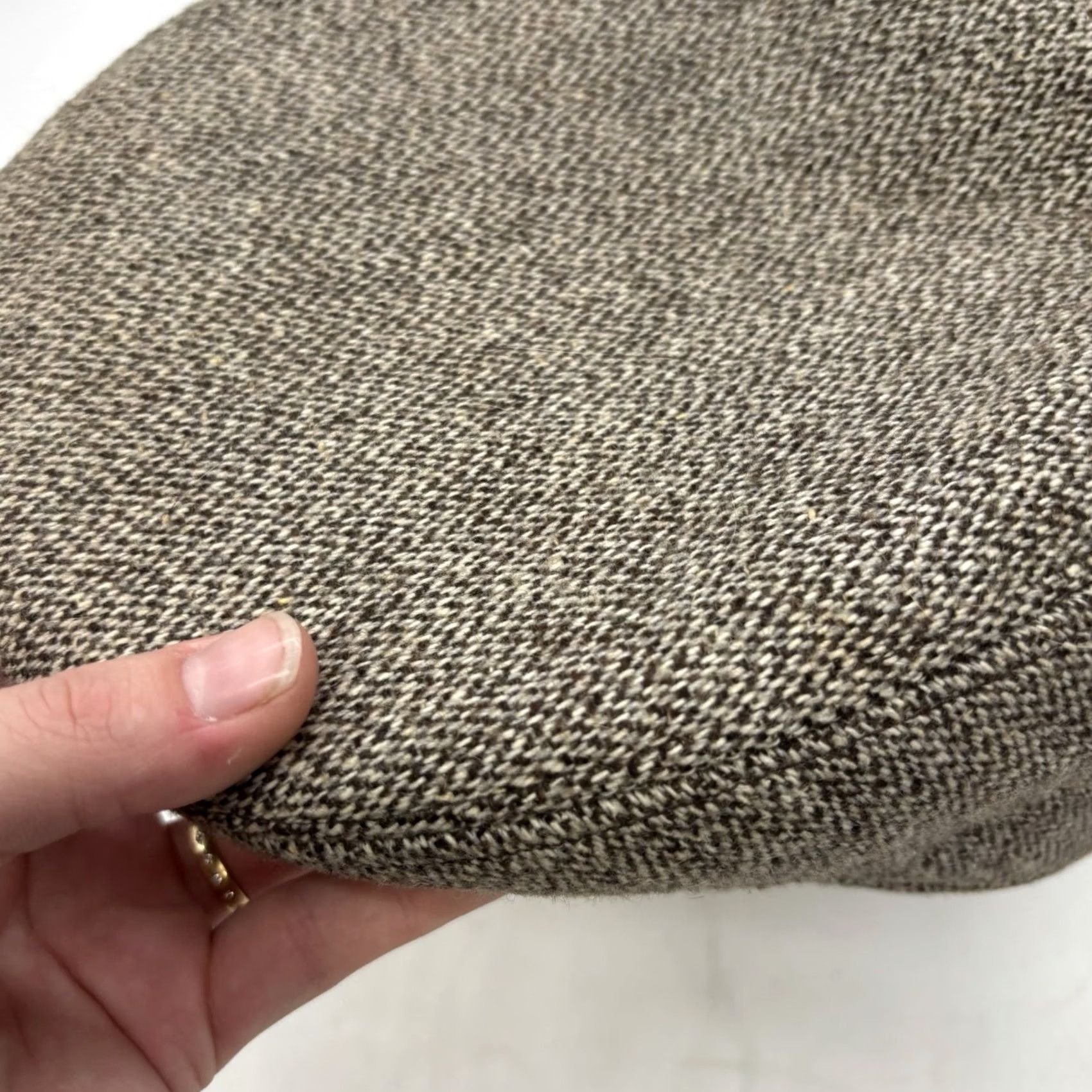 Vintage VINTAGE ORNELLA Wool Hat Mens L Brown Polyester Flat Cap Made in Italy Paperboy Size ONE SIZE - 2 Thumbnail