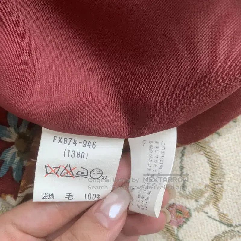 Burberry Burberry Red Floral Wool Skirt. Size 23" - 5 Thumbnail