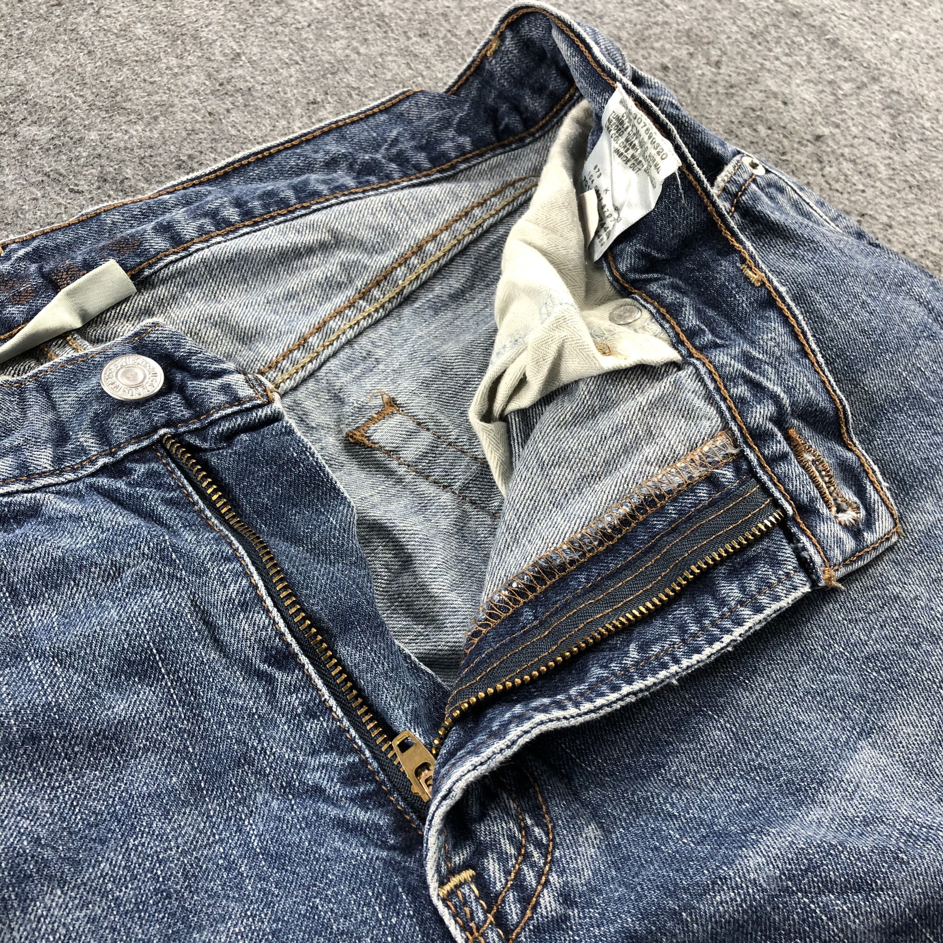Levi's 90s Vintage Blue Wash Levis 527 Flare Jeans-J2674 Size US 34 / EU 50 - 10 Thumbnail