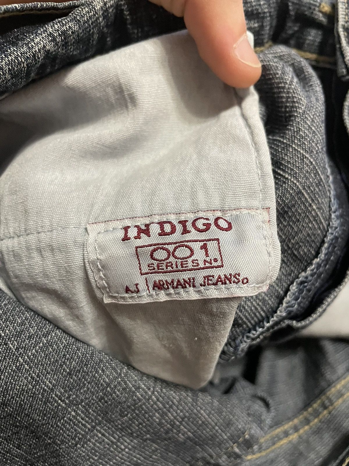 Armani Vintage Armani Jeans Metal Logo Distressed Denim Jeans Size US 34 / EU 50 - 16 Thumbnail