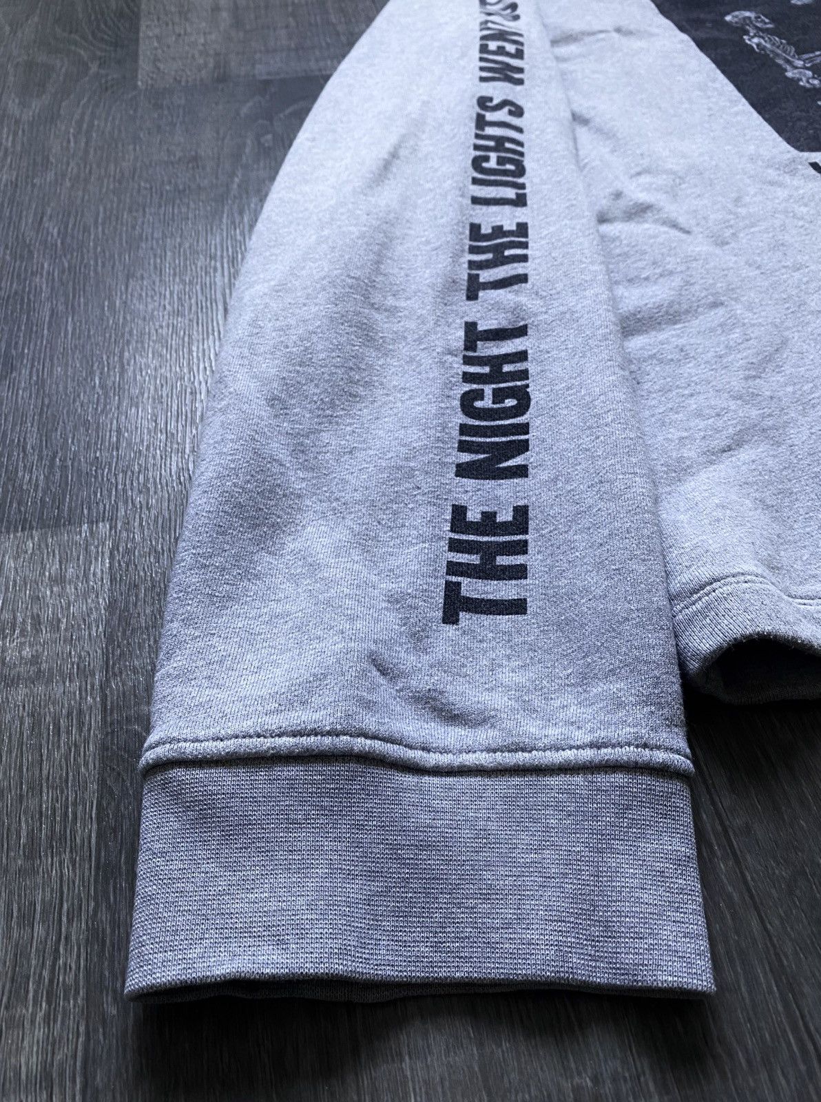 McQ Alexander McQueen McQueen Grey Printed Sweatshirt Fear Nothing Melody of Fear Size US XXL / EU 58 / 5 - 8 Thumbnail