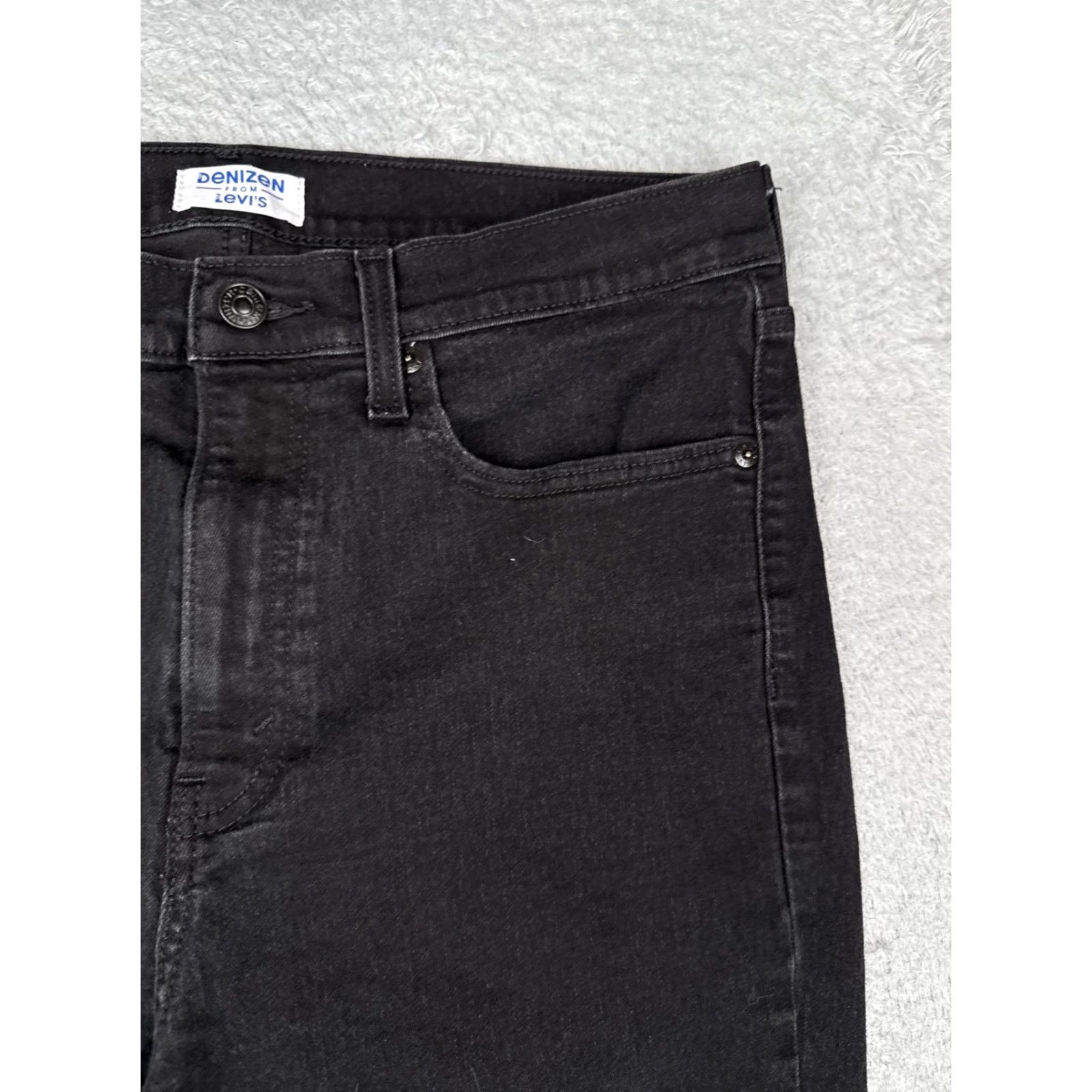 Levi's Denizen Levi's Black Denim Shorts Women 34x10 Cut-Off Stretch 5-Pocket Raw Hem Jeans Casual Women Size 24" / US 00 / IT 34 - 5 Thumbnail