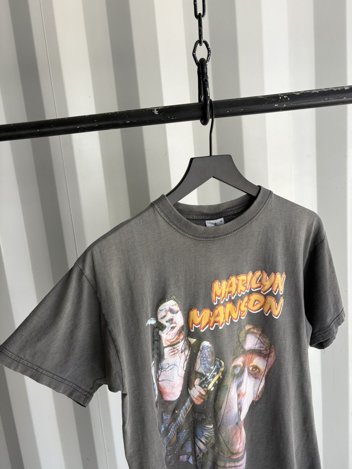 Band Tees Vintage Marilyn Manson Shirt Faded Distressed Grunge Band Size US M / EU 48-50 / 2 - 6 Thumbnail