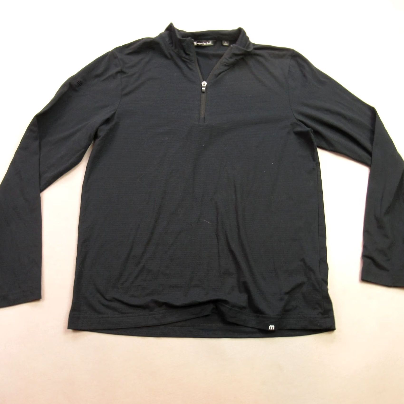 TravisMathew Travis Mathew Sweater Mens Small Long Sleeve Pullover 1/4 Zip Golf Stripes Size US S / EU 44-46 / 1 - 2 Thumbnail