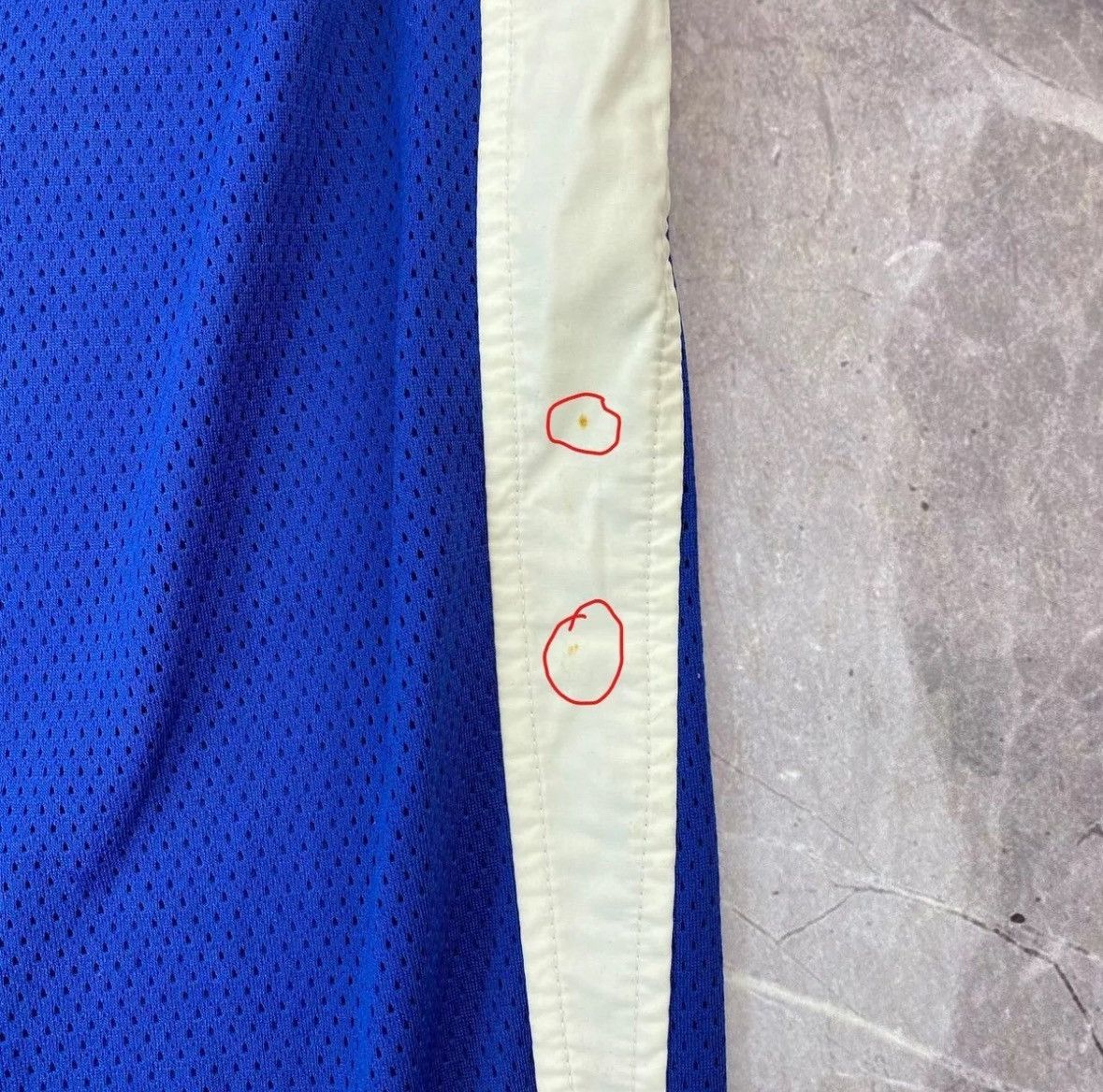 NBA × Nike × Vintage Vintage Nike Air Force Shorts Blue Basketball L Y2K jordan Size US 32 / EU 48 - 18 Thumbnail