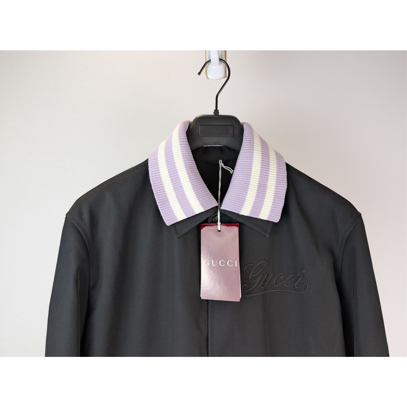 Gucci o1rshd1 Logo-Embroidered Twill Blouson Jacket in Black Size US M / EU 48-50 / 2 - 3 Thumbnail