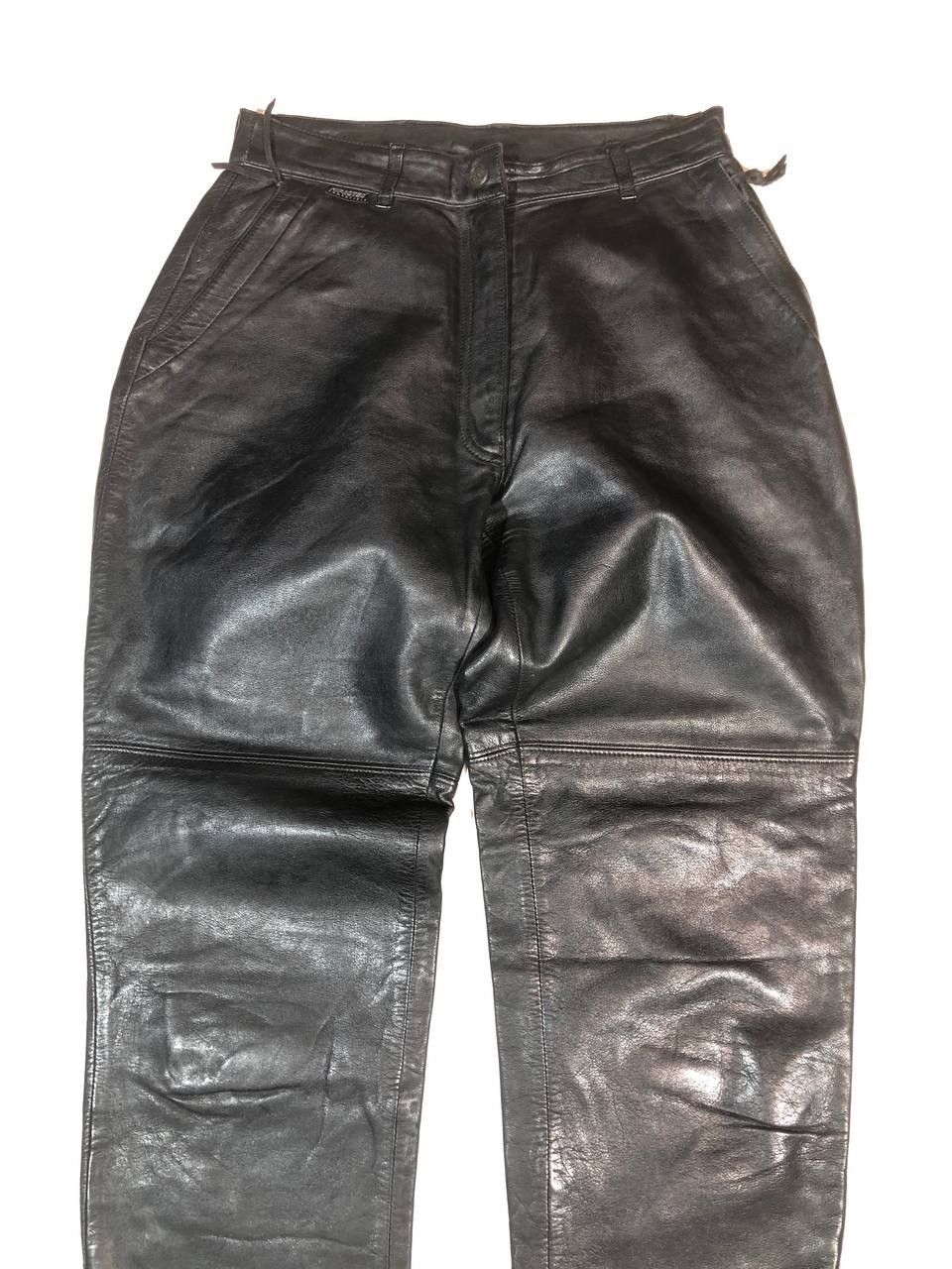 Leather × Vintage Classic Gear Moto Biker Leather Pants Vintage Size US 30 / EU 46 - 2 Thumbnail