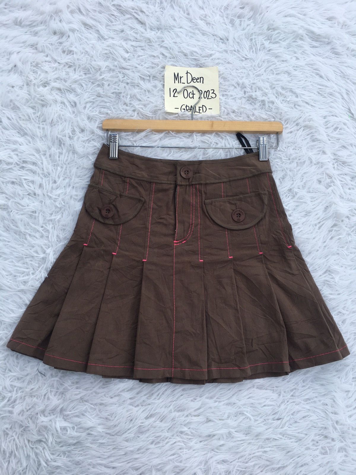 image of Courreges Skirt in Brown, Women's (Size 25)