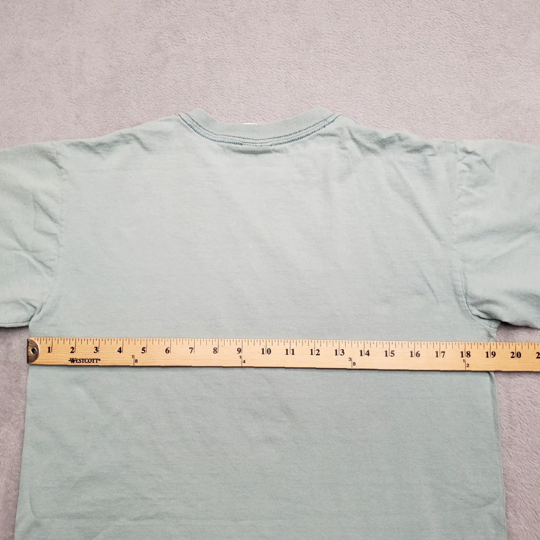 Anvil VTG New York Shirt Mens M Green Embroidered Statue of Liberty Crewneck Tee Shirt T-Shirt USA 90s Mens Size US M / EU 48-50 / 2 - 5 Thumbnail
