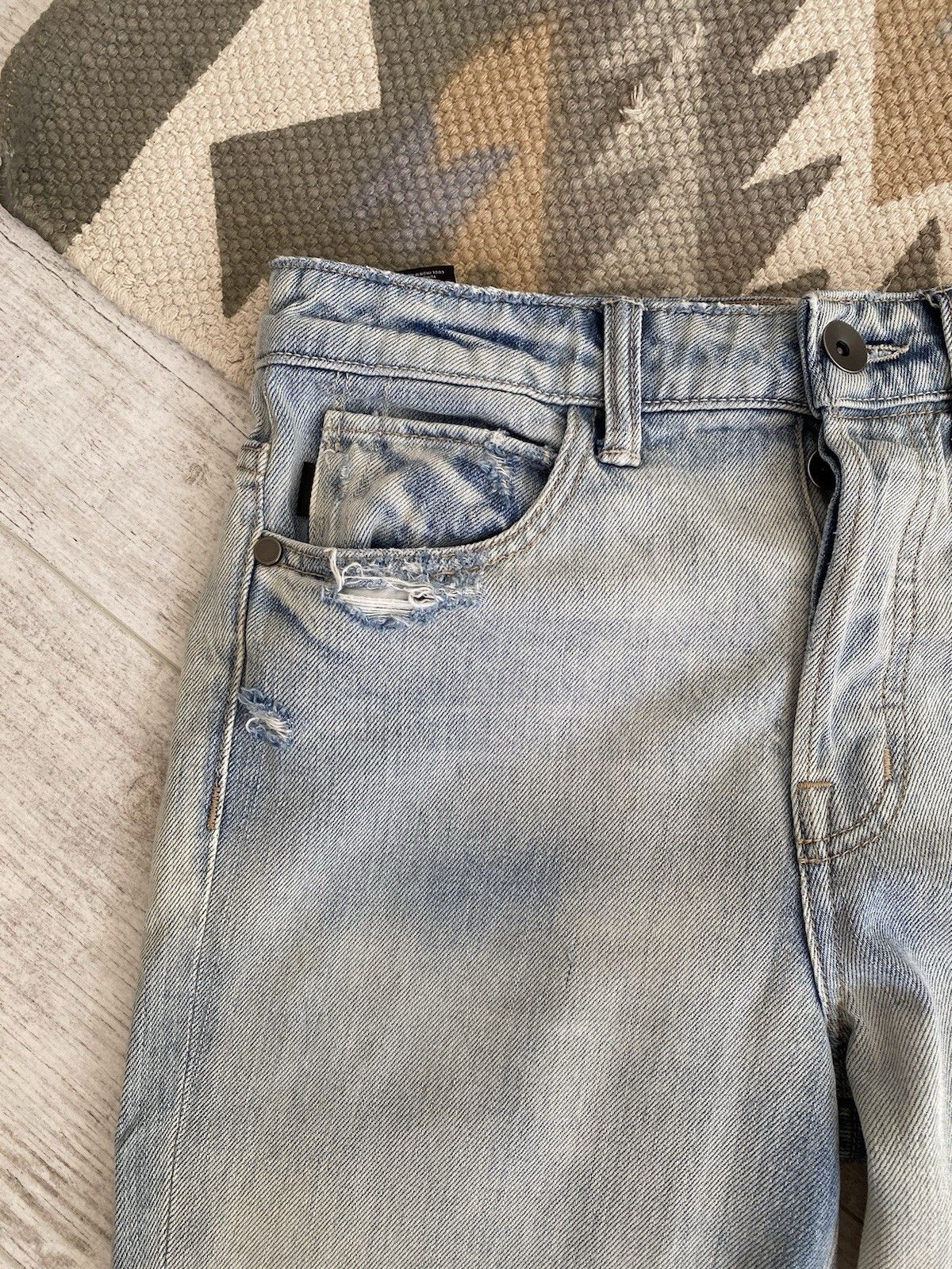Helmut Lang Helmut Lang Womens Washed Denim Jeans Pants Size 26" / US 2 / IT 38 - 4 Thumbnail