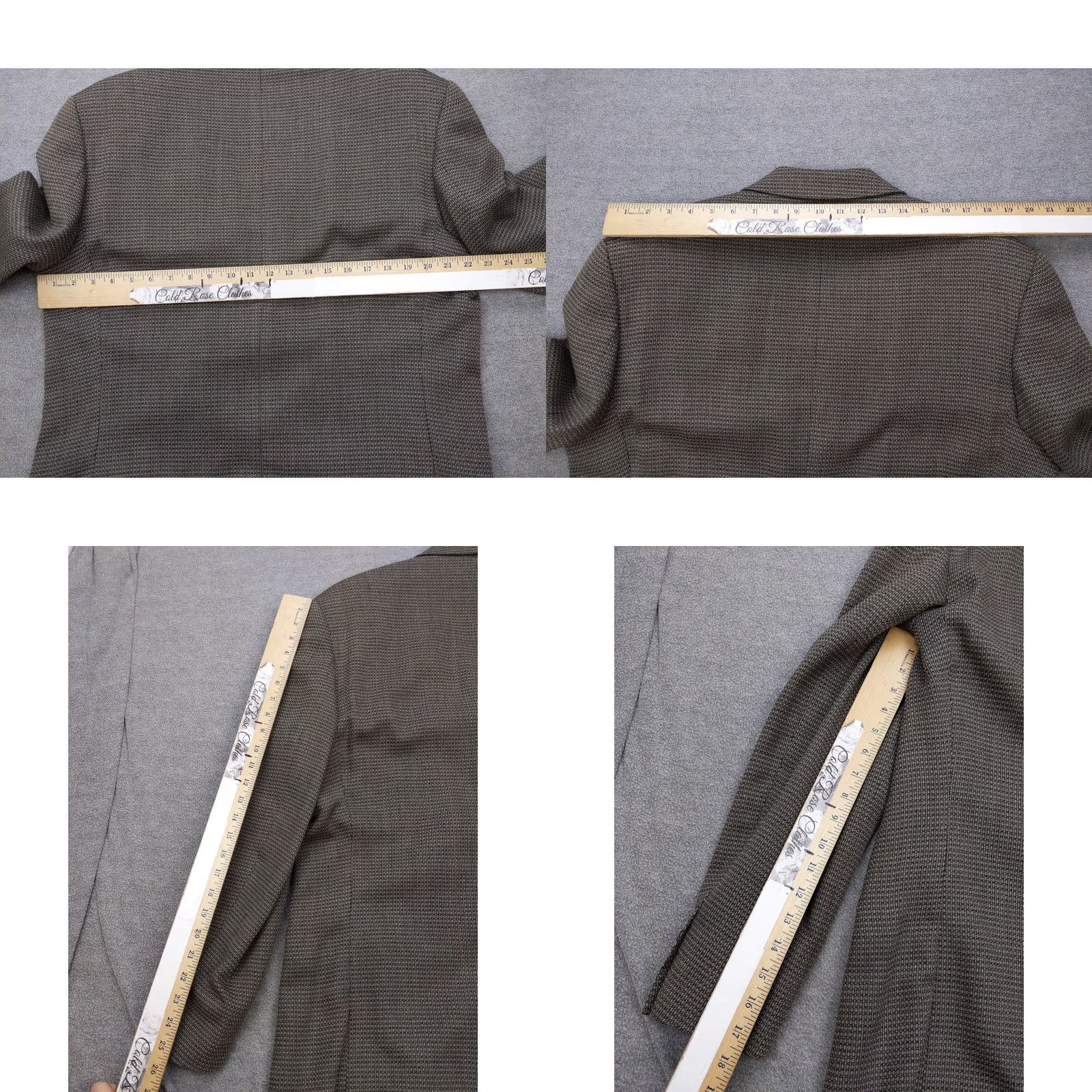 Vintage Daniel Hechter Blazer Mens 43 Long Brown Wool Tweed Check Single-Breasted 3-in-1 Jacket Size 44R - 9 Thumbnail