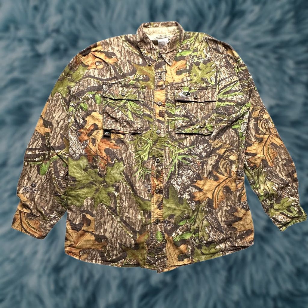 Vintage Mossy Oak Vapor-Tec Tree Camouflage Button-Up Long Sleeve Shirt Mens Large Camo Shirt Mens L Mossy Oak CAMO Shirt Size US L / EU 52-54 / 3 - 1 Thumbnail