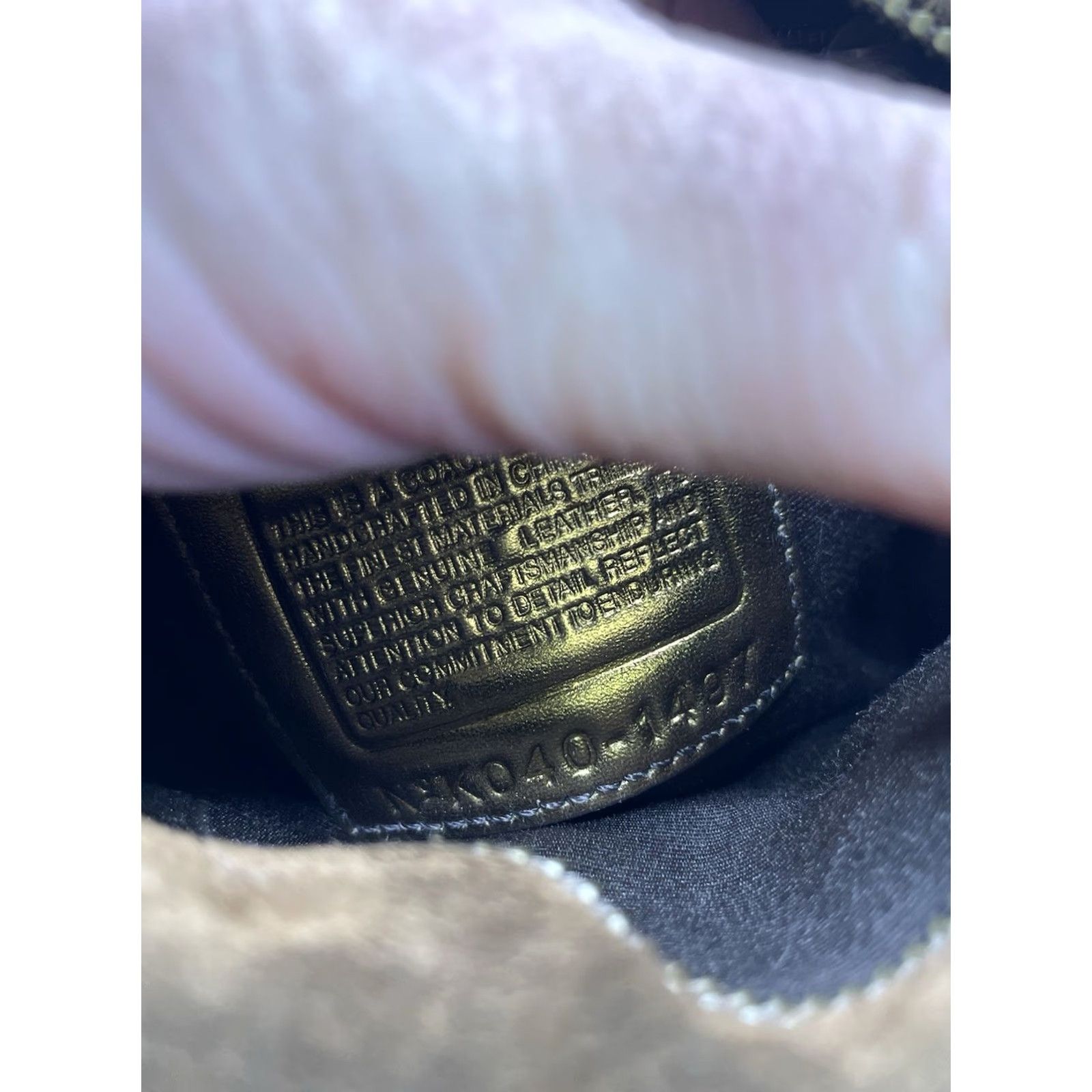 Coach VINTAGE Coach Signature Canvas & Brown Suede Gold Crossbody Bag Small Women's Tan Brown Gold Canvas Leather, Cross-Body Strap, Zip Closure, 1497 Size ONE SIZE - 2 Thumbnail