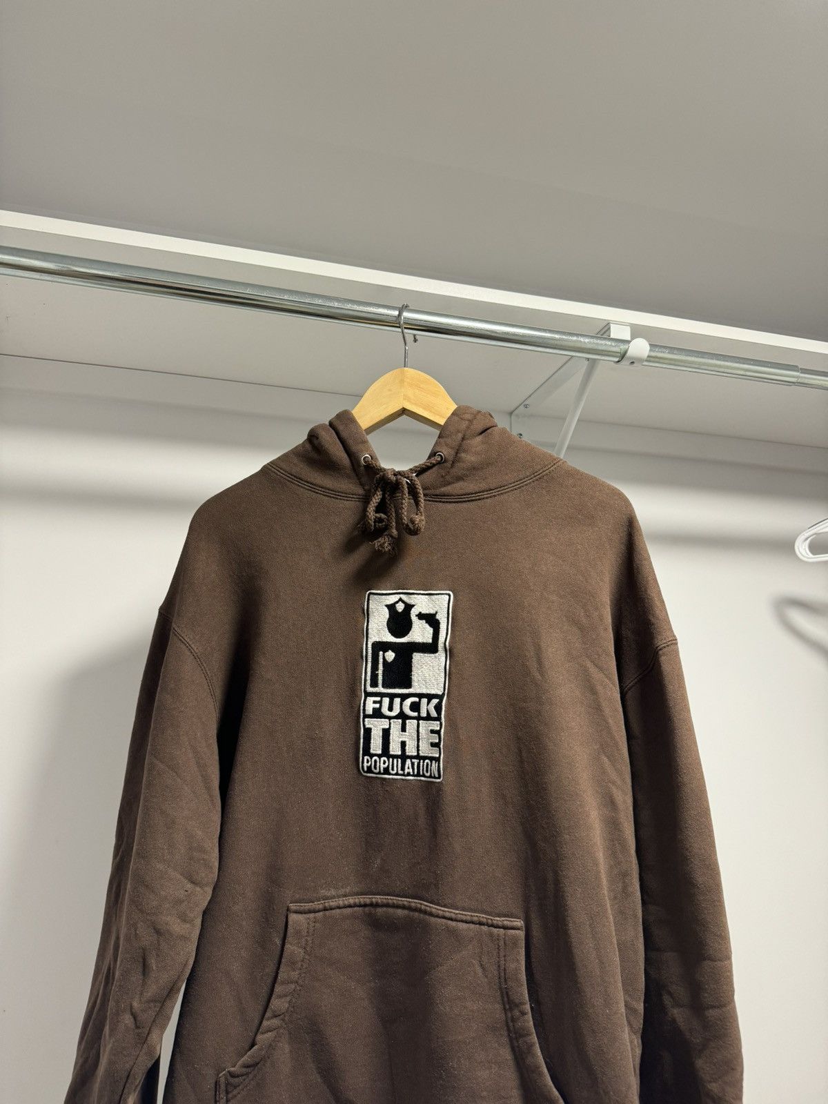 Fuck The Population FTP cop gun suicide embroidered hoodie | Grailed 