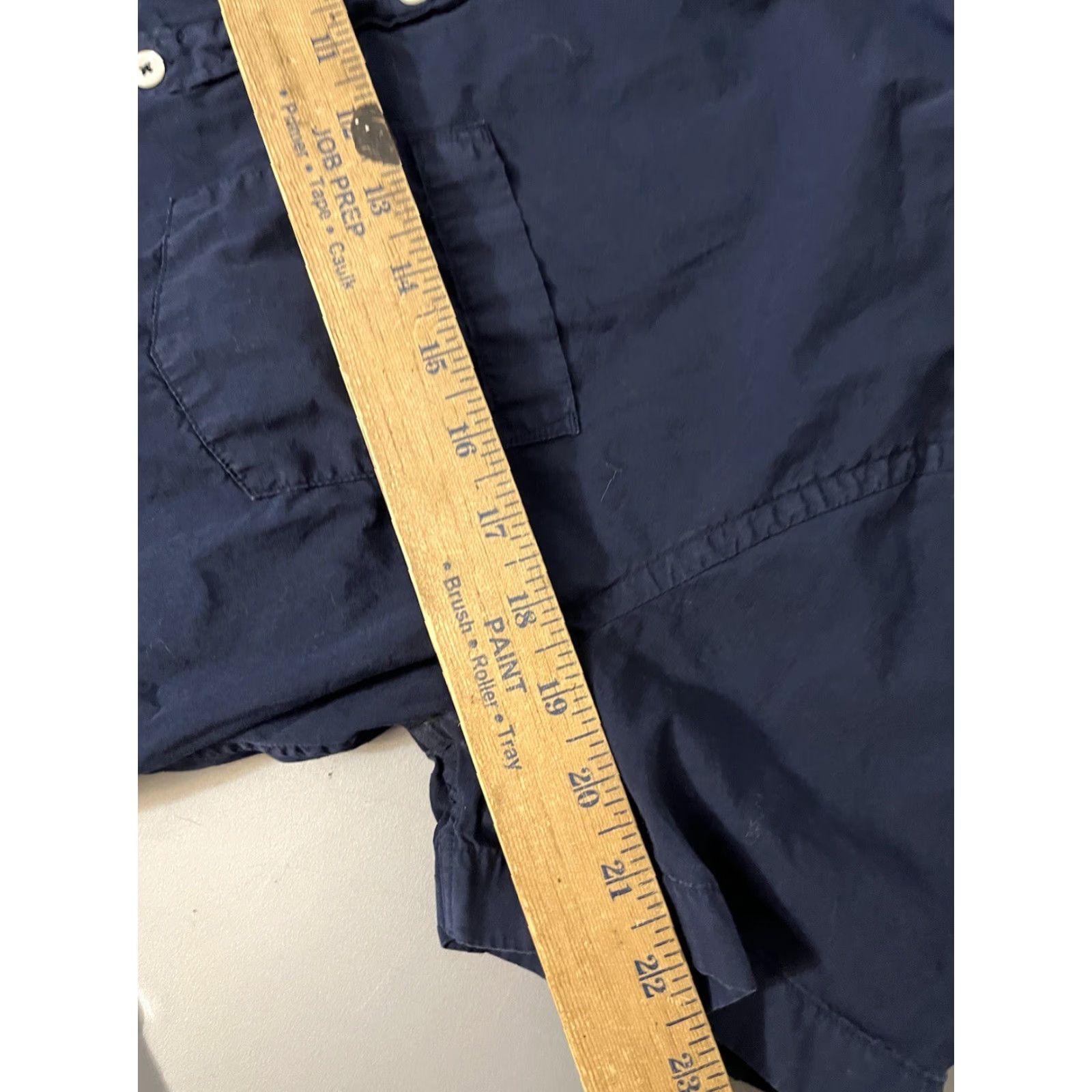 Express Express Shirt Mens Button-Up Knit Cotton Navy Blue Short Sleeve Casual M Size US M / EU 48-50 / 2 - 5 Thumbnail