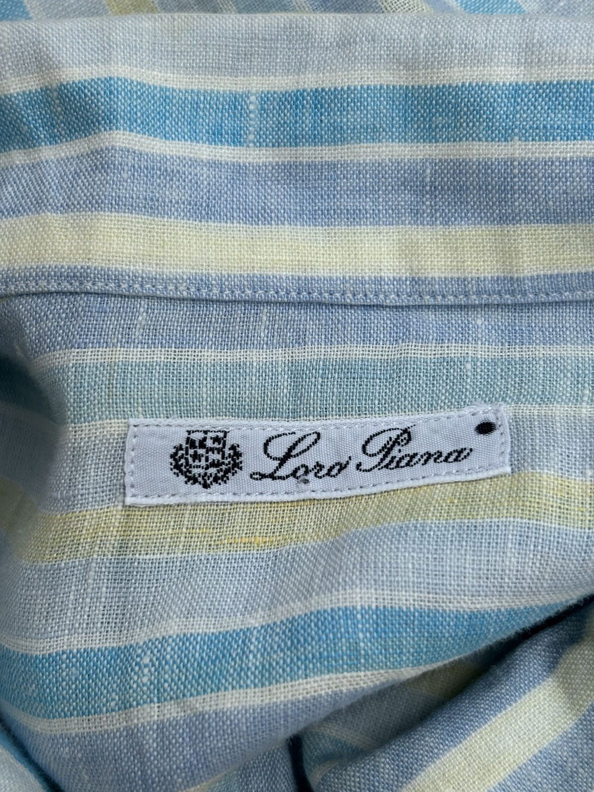 Loro Piana Striped Linen Shirt Size US XL / EU 56 / 4 - 6 Thumbnail