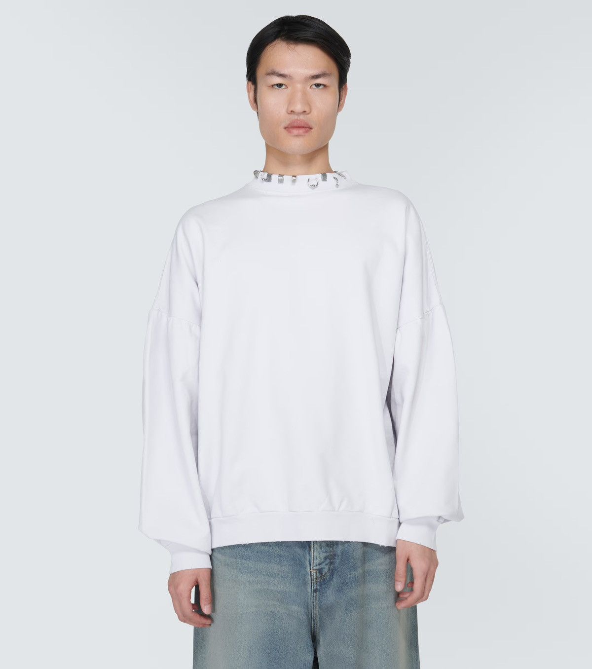 Balenciaga Balenciaga Pierced Sweatshirt Size US S / EU 44-46 / 1 - 4 Thumbnail