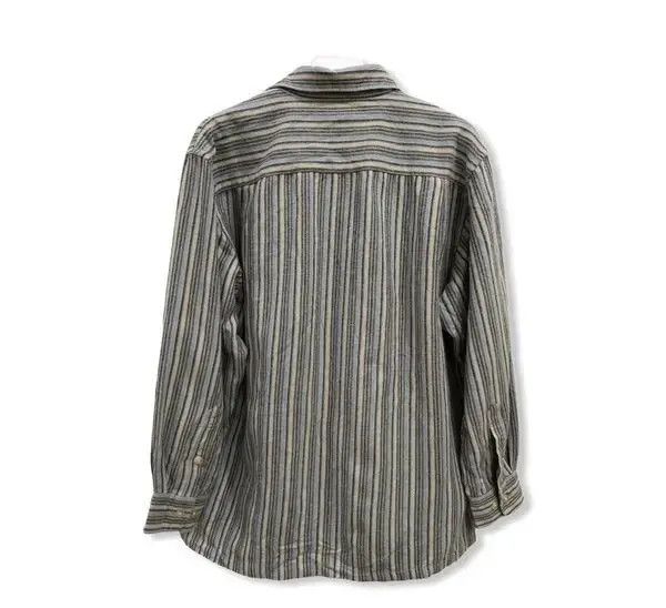 Flannel × Vintage Vintage Pristage Style Striped Design Flannel Shirt 👕 Size US L / EU 52-54 / 3 - 4 Thumbnail