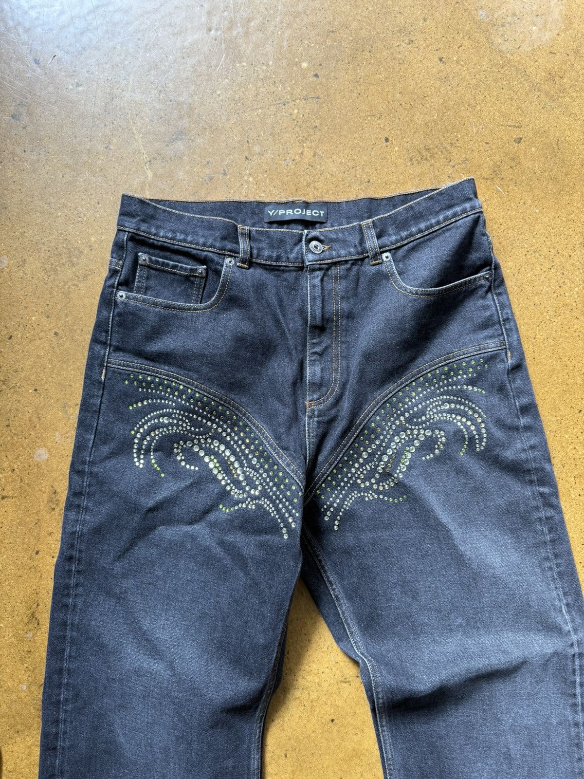 Y/Project Y Project Crystal SSENSE exlcusive denim Size US 31 - 4 Thumbnail