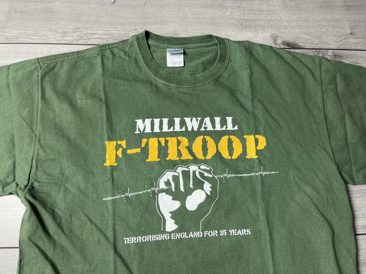 Band Tees Millwall F-Troop hooligan tshirt terrorizing england 35 year Size US XL / EU 56 / 4 - 3 Thumbnail