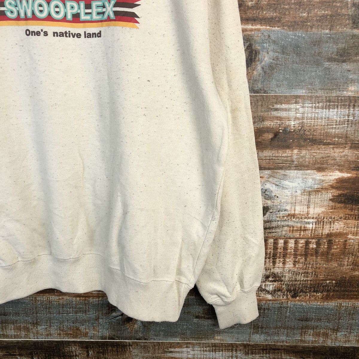 Japanese Brand × Vintage Swooplex vintage Brown Sweatshirt #A1276 Size US M / EU 48-50 / 2 - 8 Thumbnail